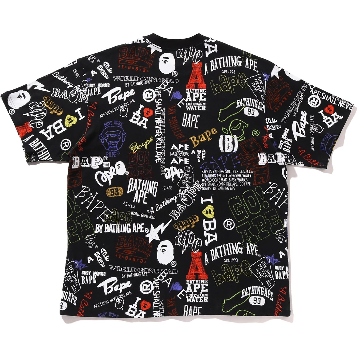 HAND DRAW PATTERN RELAXED FIT TEE MENS