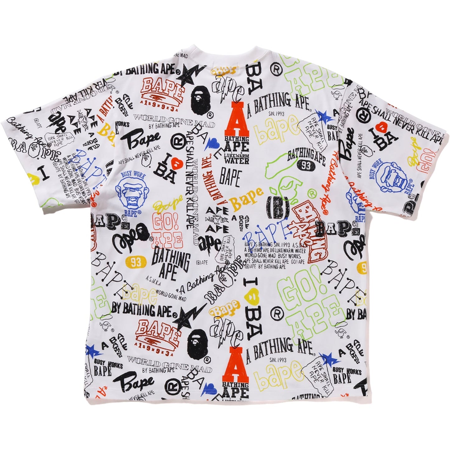 HAND DRAW PATTERN RELAXED FIT TEE MENS