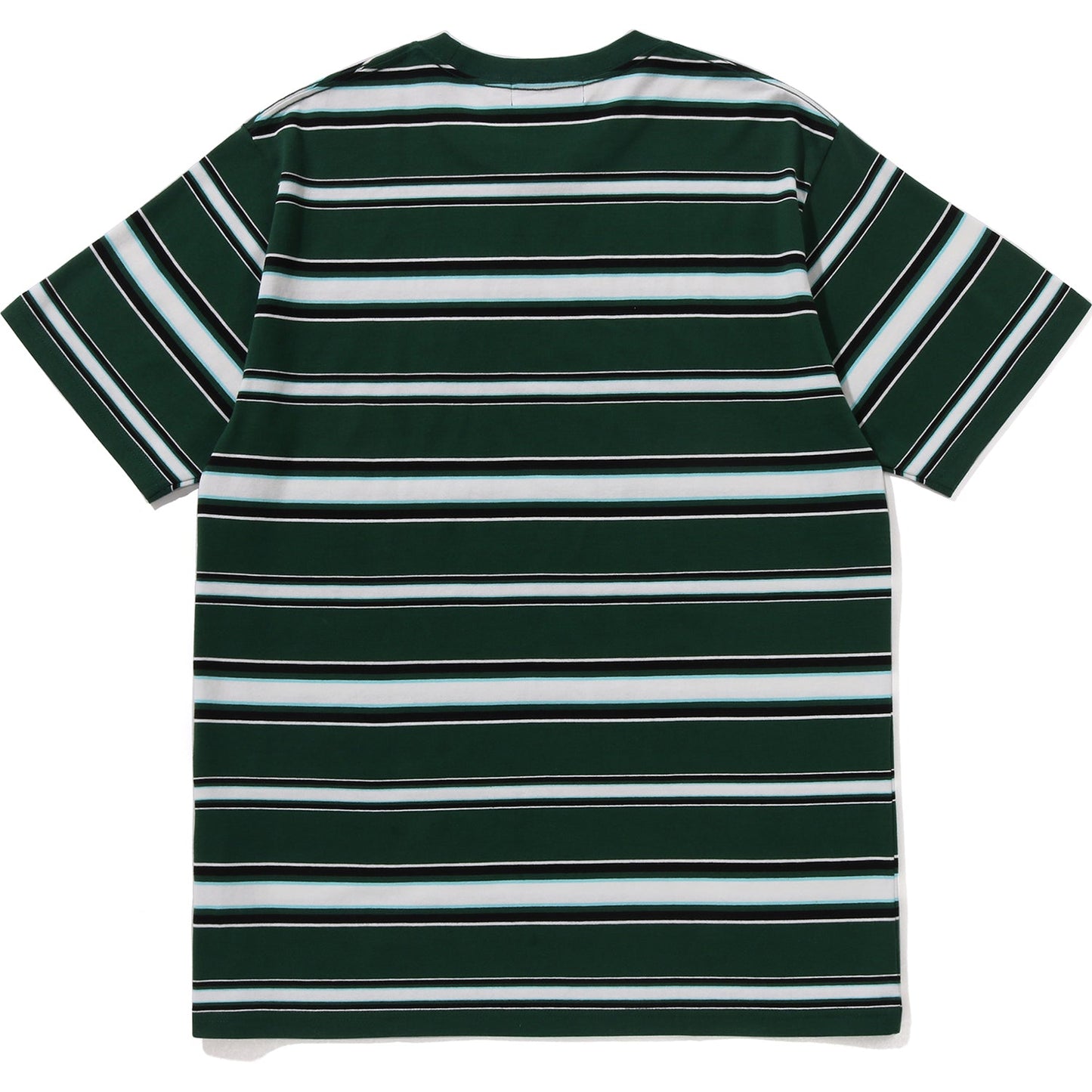 BAPE MENS APE HEAD COLLEGE STRIPE TEE