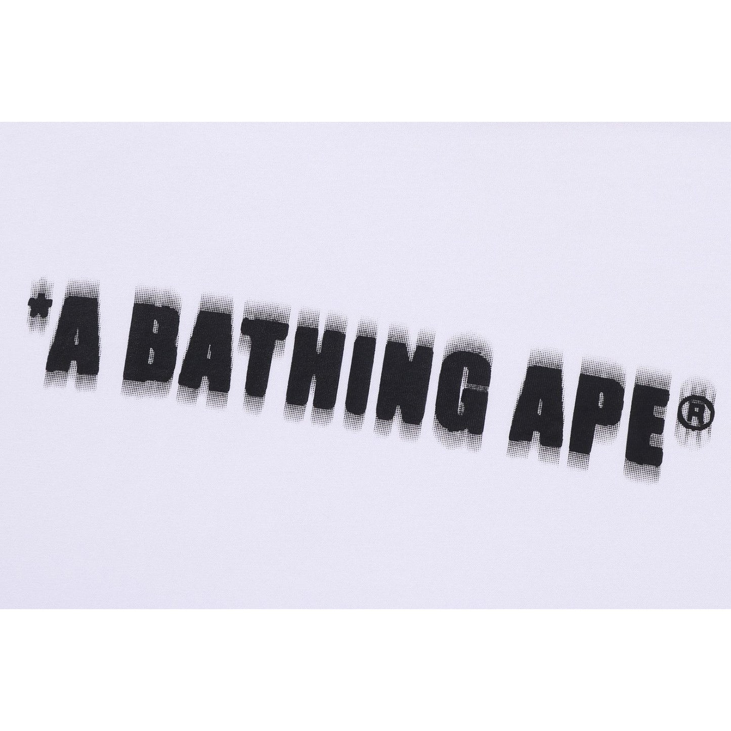 SPRAY PRINT BATHING APE LOGO RELAXED FIT TEE MENS