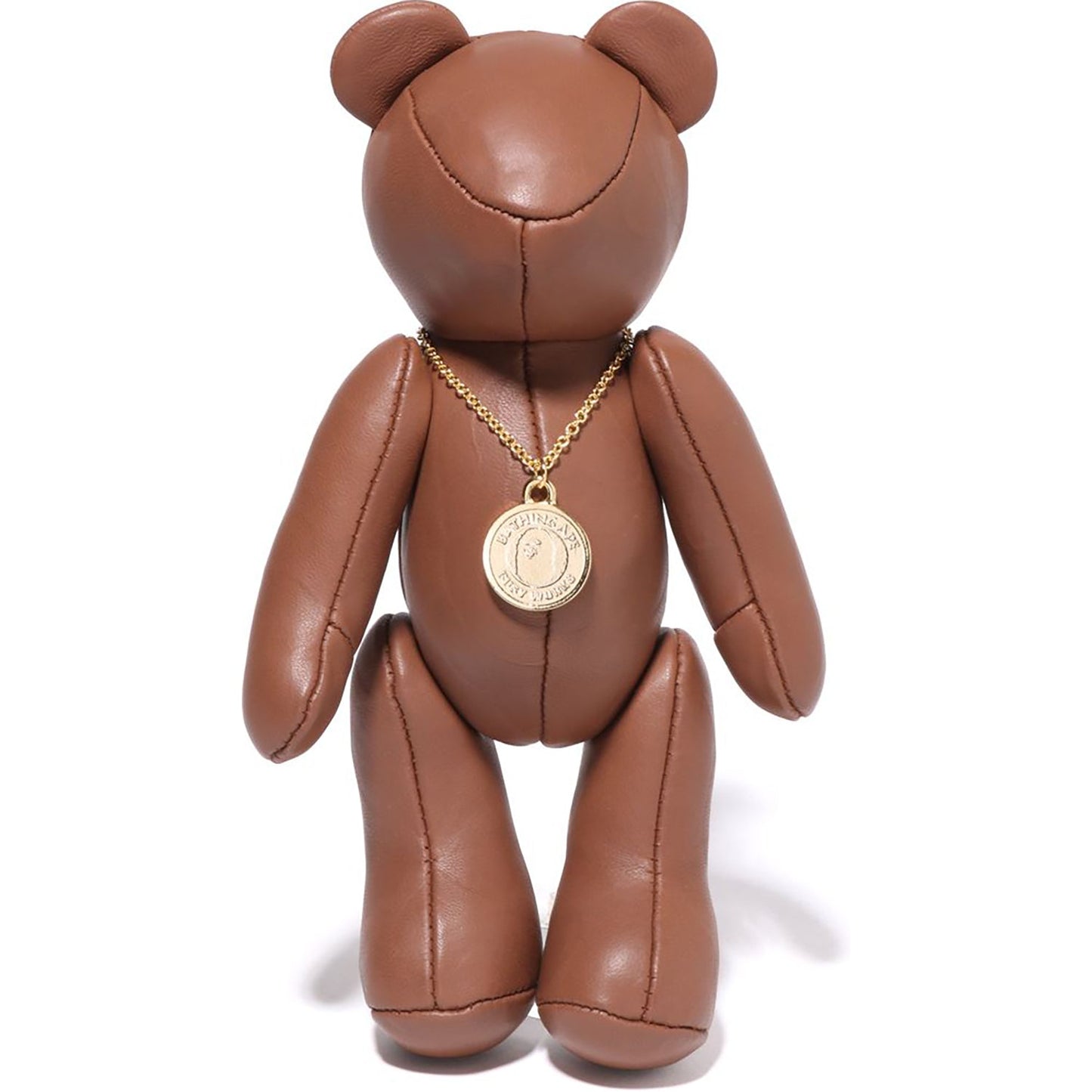 SOLID CAMO LEATHER BEAR PLUSH DOLL 25CM
