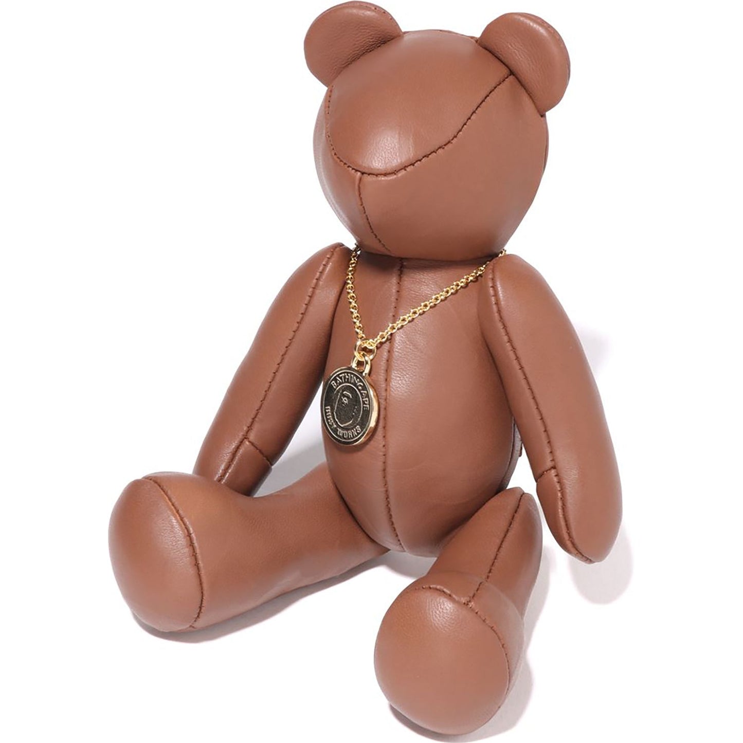 SOLID CAMO LEATHER BEAR PLUSH DOLL 25CM