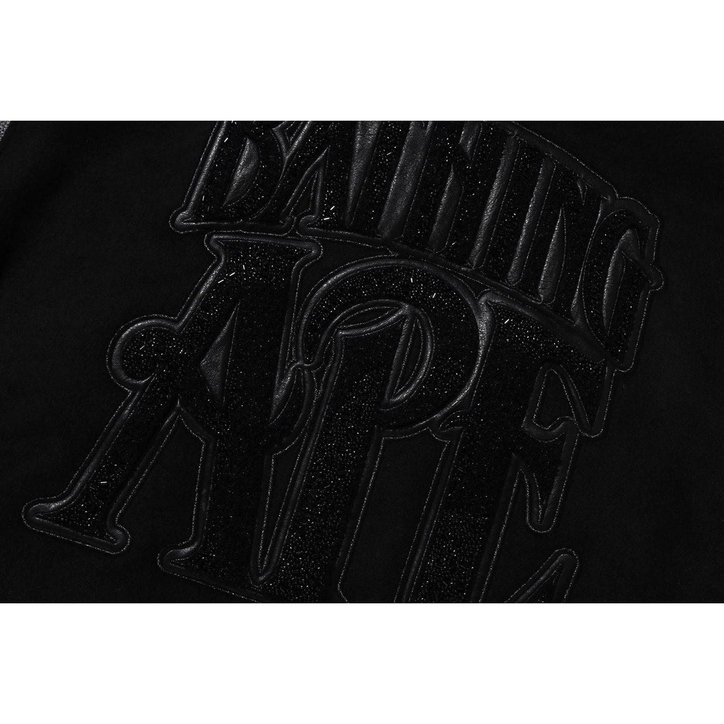 LINE CAMO MULTI LOGO WOOL VARSITY JACKET MENS