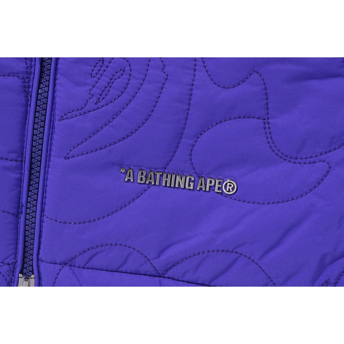 LINE CAMO QUILTED NYLON SHARK FULL ZIP JACKET MENS