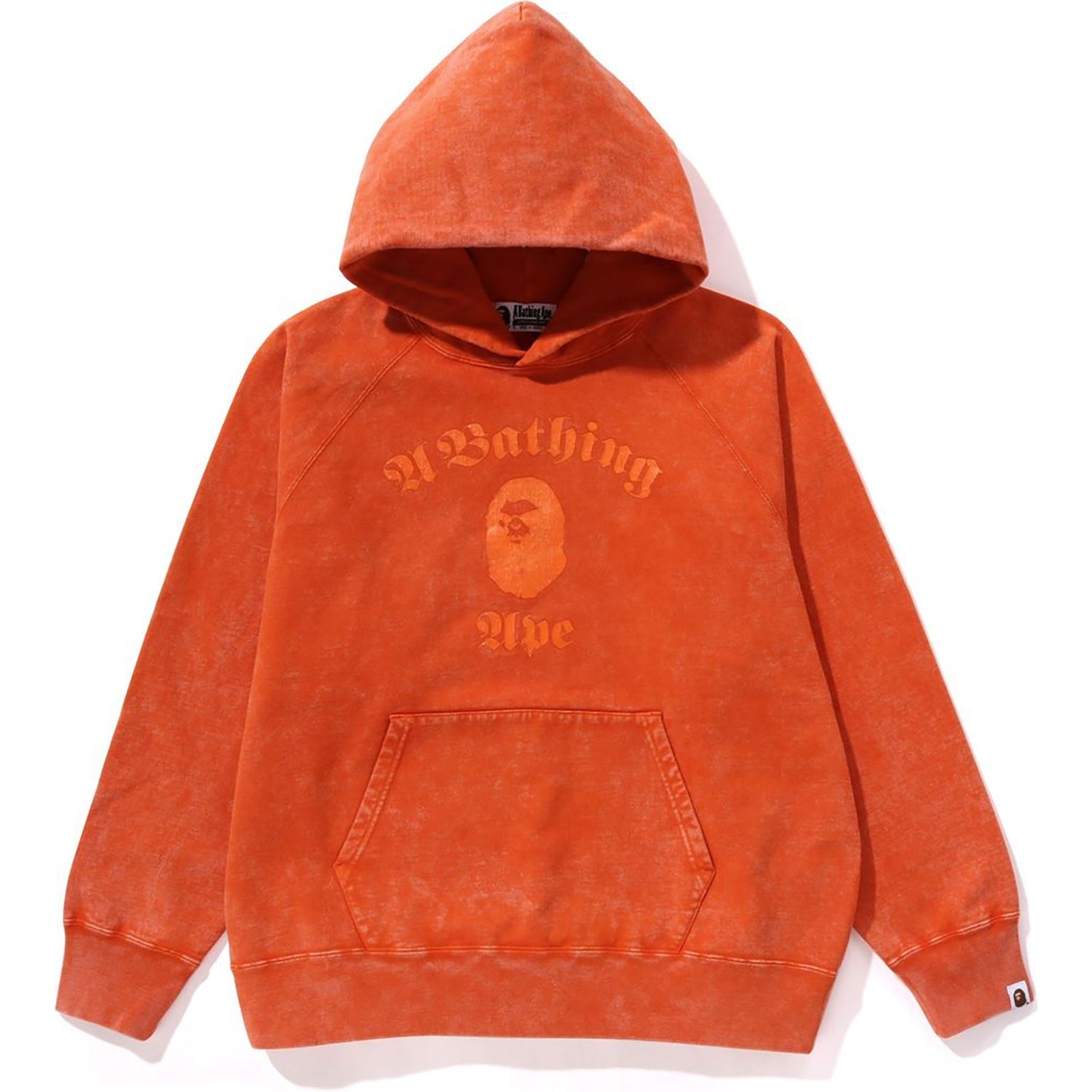A BATHING APE OVERDYE PULLOVER RELAXED FIT HOODIE MENS