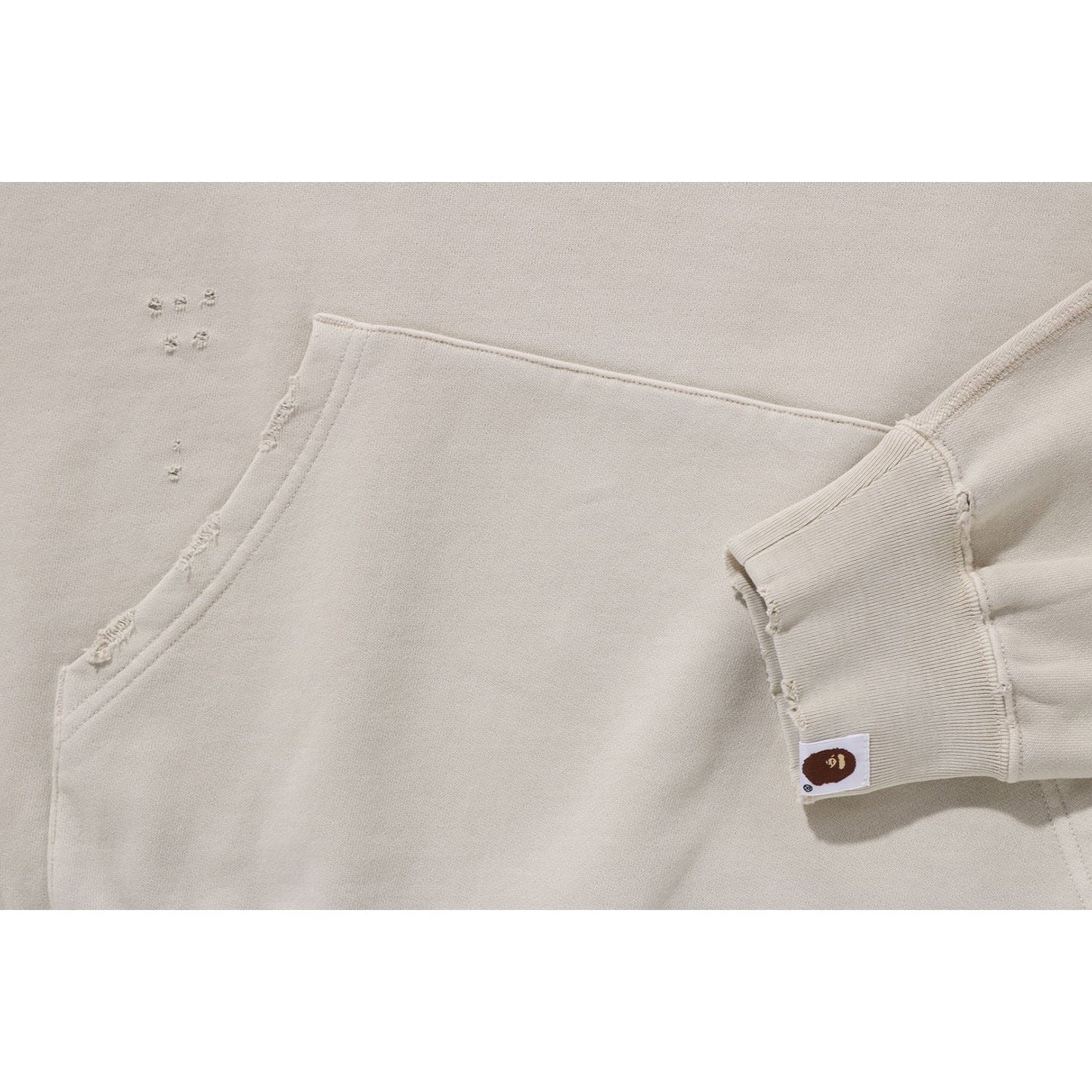 DESTROYED GARMENT DYED PULLOVER HOODIE MENS