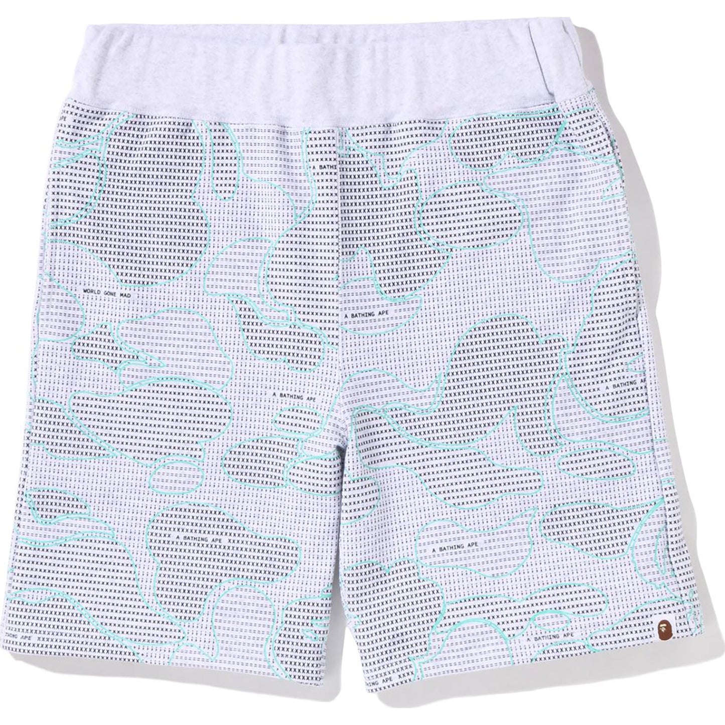 TEXT CODE CAMO SWEAT SHORTS MENS