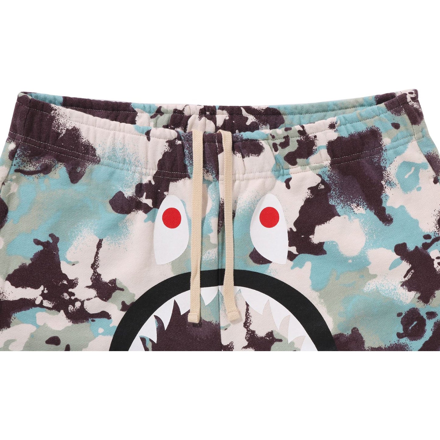 MAP CAMO REGULAR FIT SHARK SWEAT SHORTS MENS