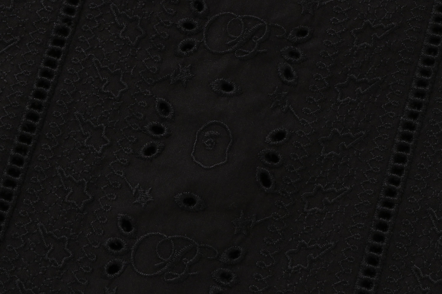 EMBROIDERY OPEN COLLAR SS SHIRT MENS