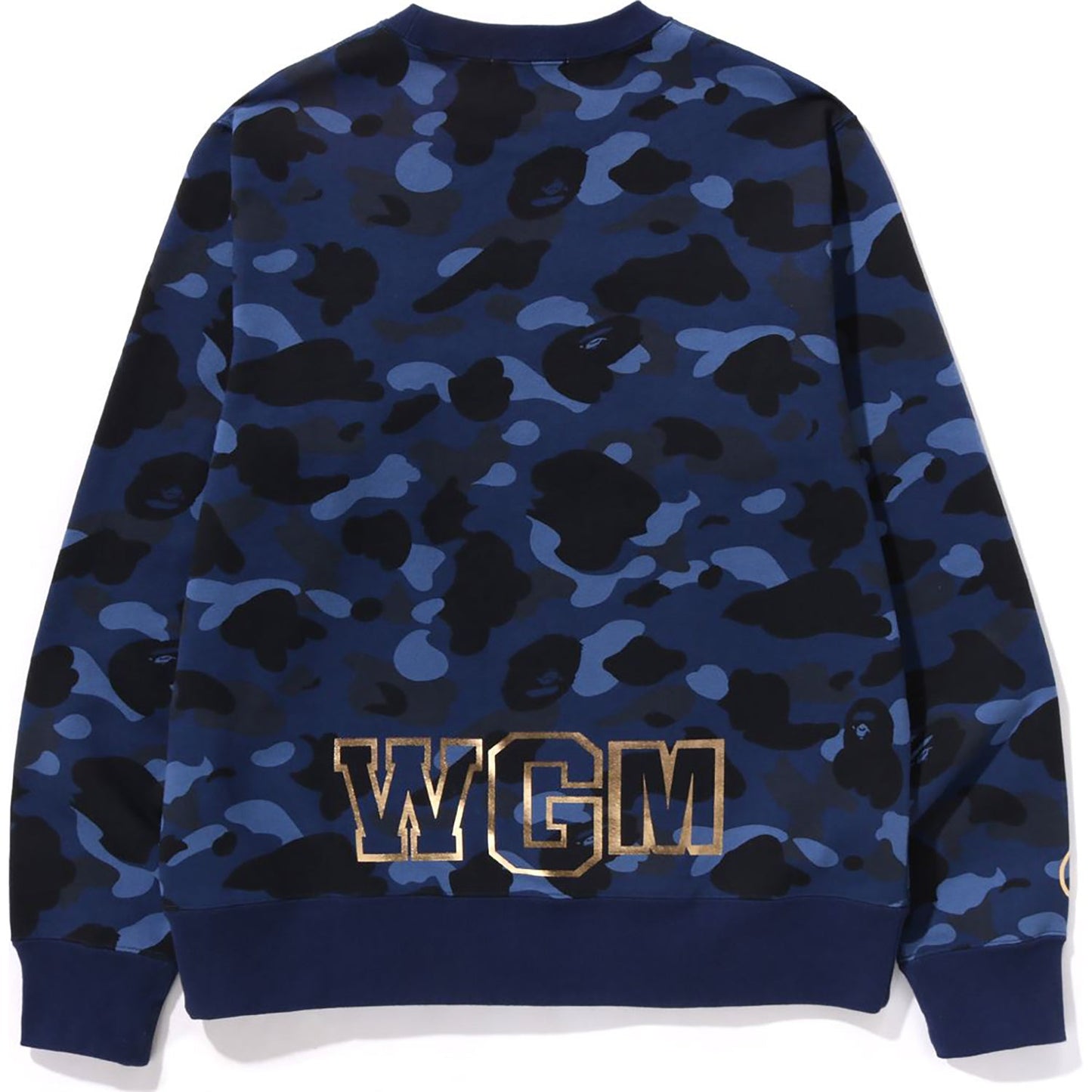 BAPE MENS COLOR CAMO SHARK CREWNECK SWEATSHIRT