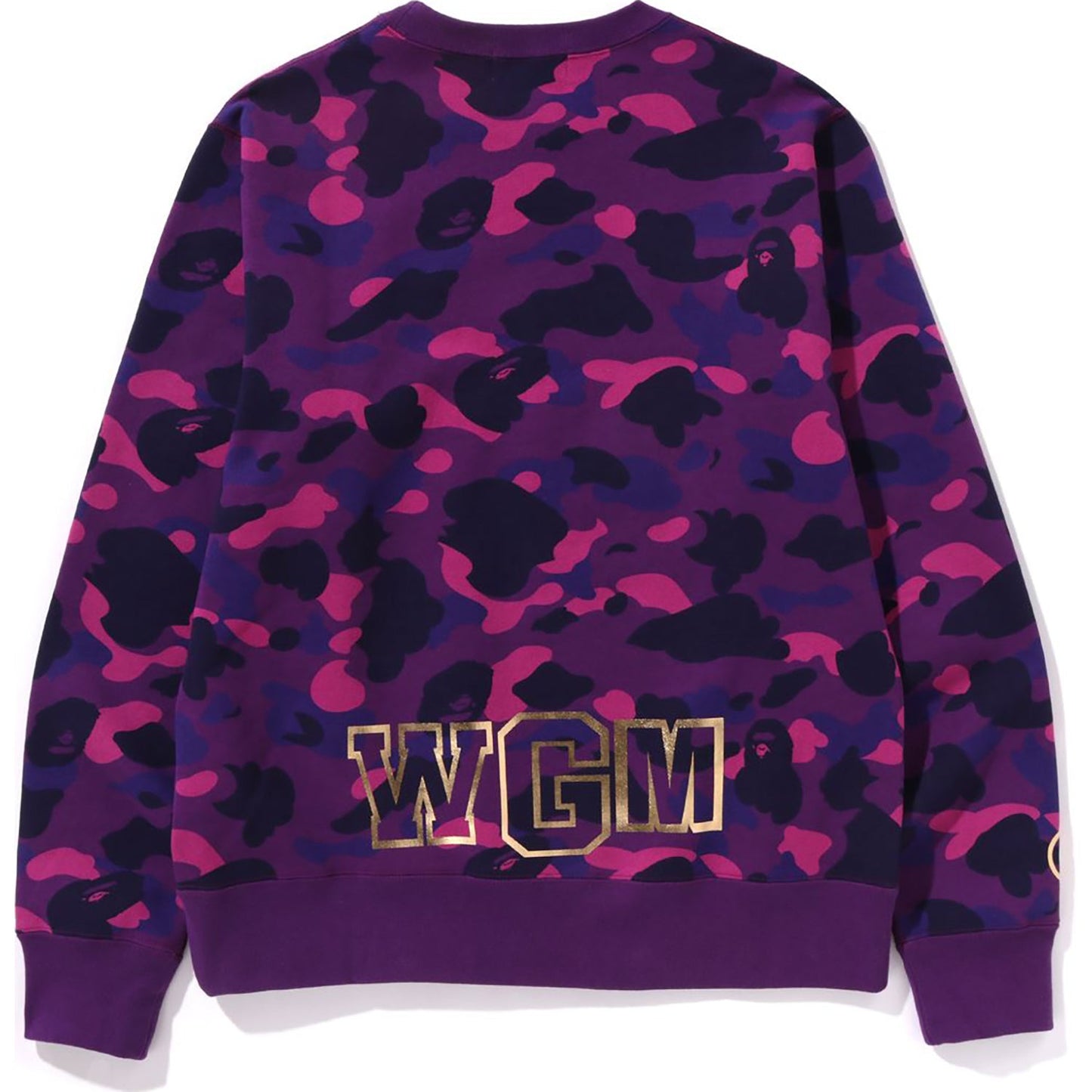BAPE MENS COLOR CAMO SHARK CREWNECK SWEATSHIRT