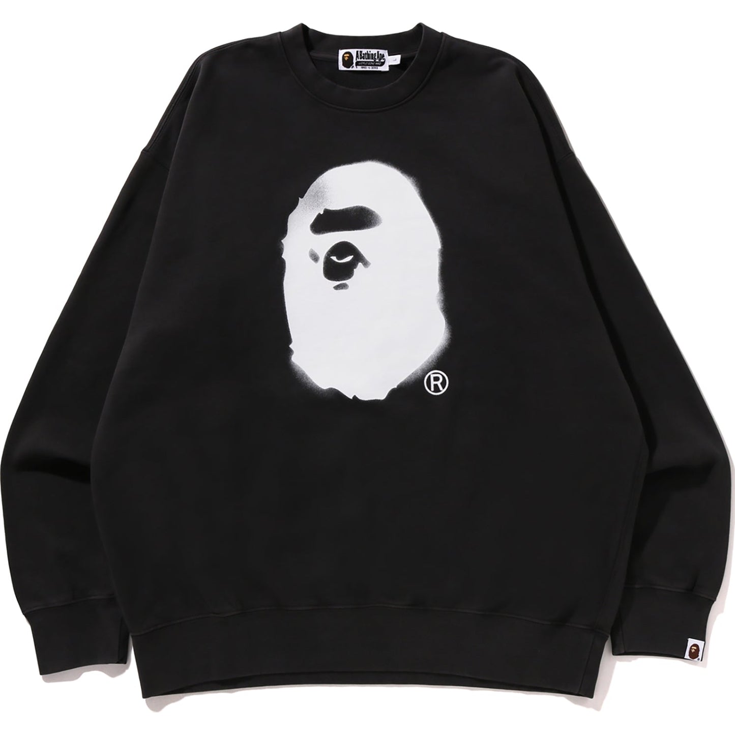 SPRAY APE HEAD GARMENT DYED CREWNECK MENS