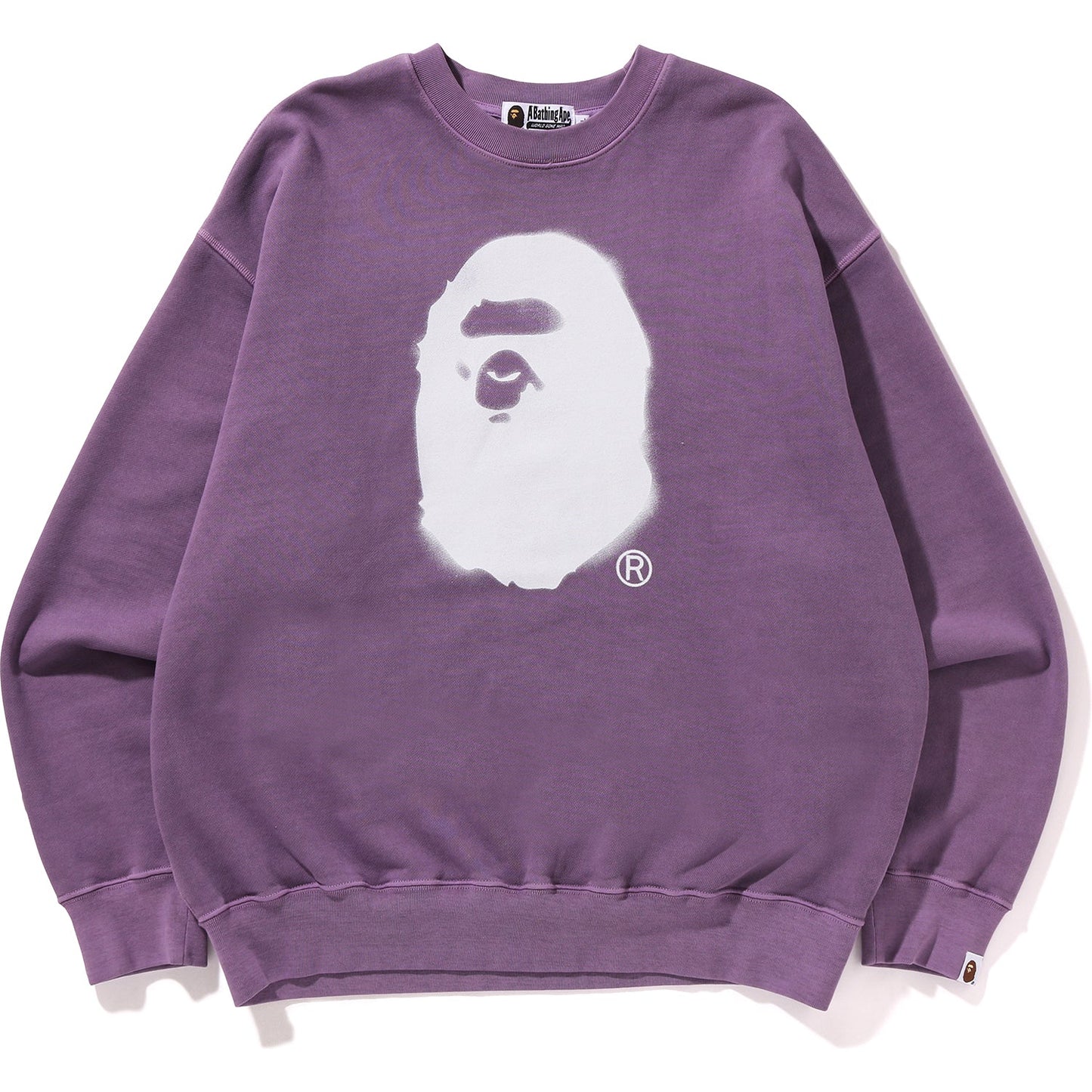 SPRAY APE HEAD GARMENT DYED CREWNECK MENS