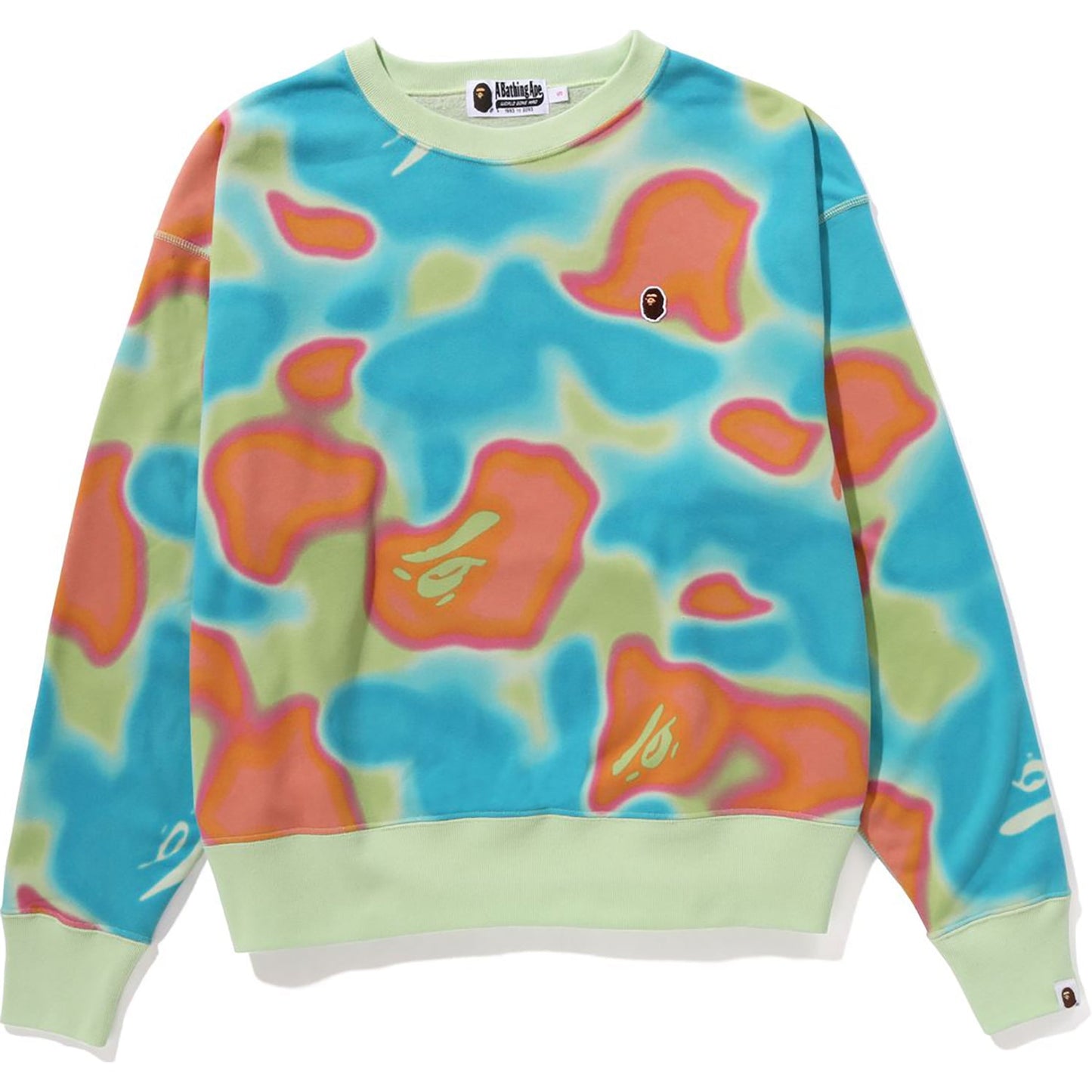 LIQUID CAMO CREWNECK WIDE FIT LADIES
