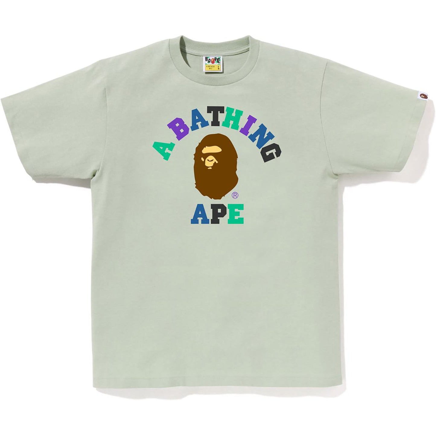 BAPE MENS COLORS COLLEGE TEE