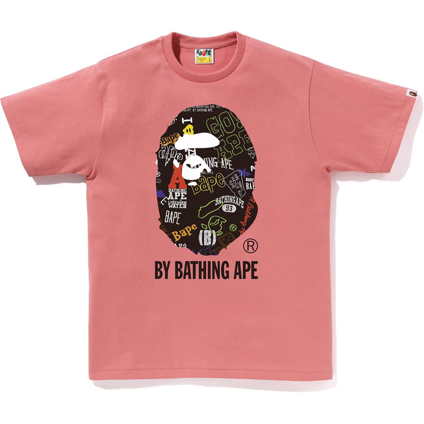 HAND DRAW PATTERN BY BATHING APE TEE MENS