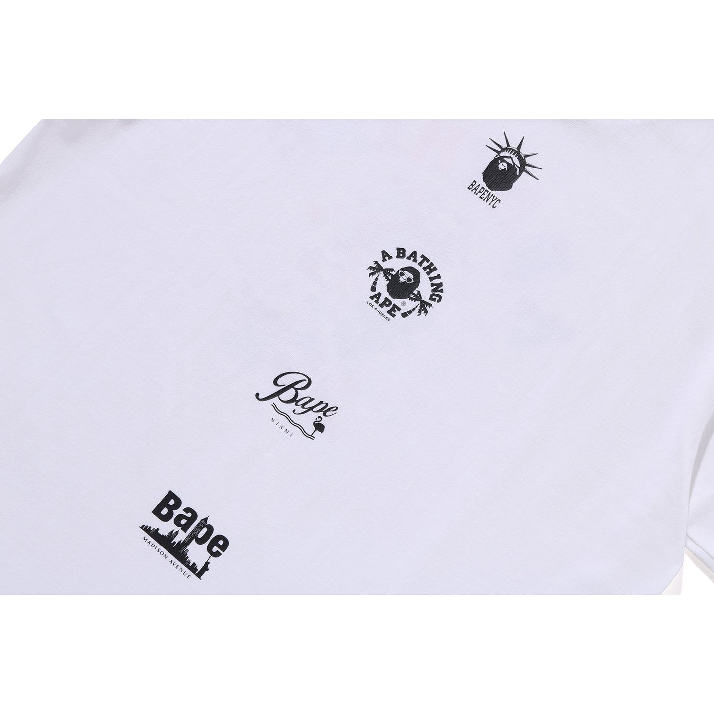 BAPE MENS US COLLEGE MULTI CAM STA T-SHIRT