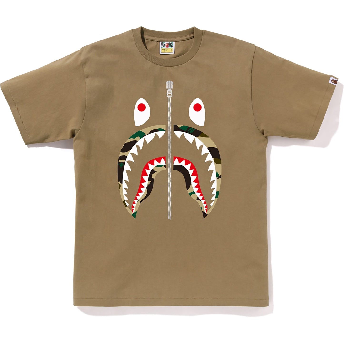 BAPE MENS 1ST CAMO SHARK T-SHIRT