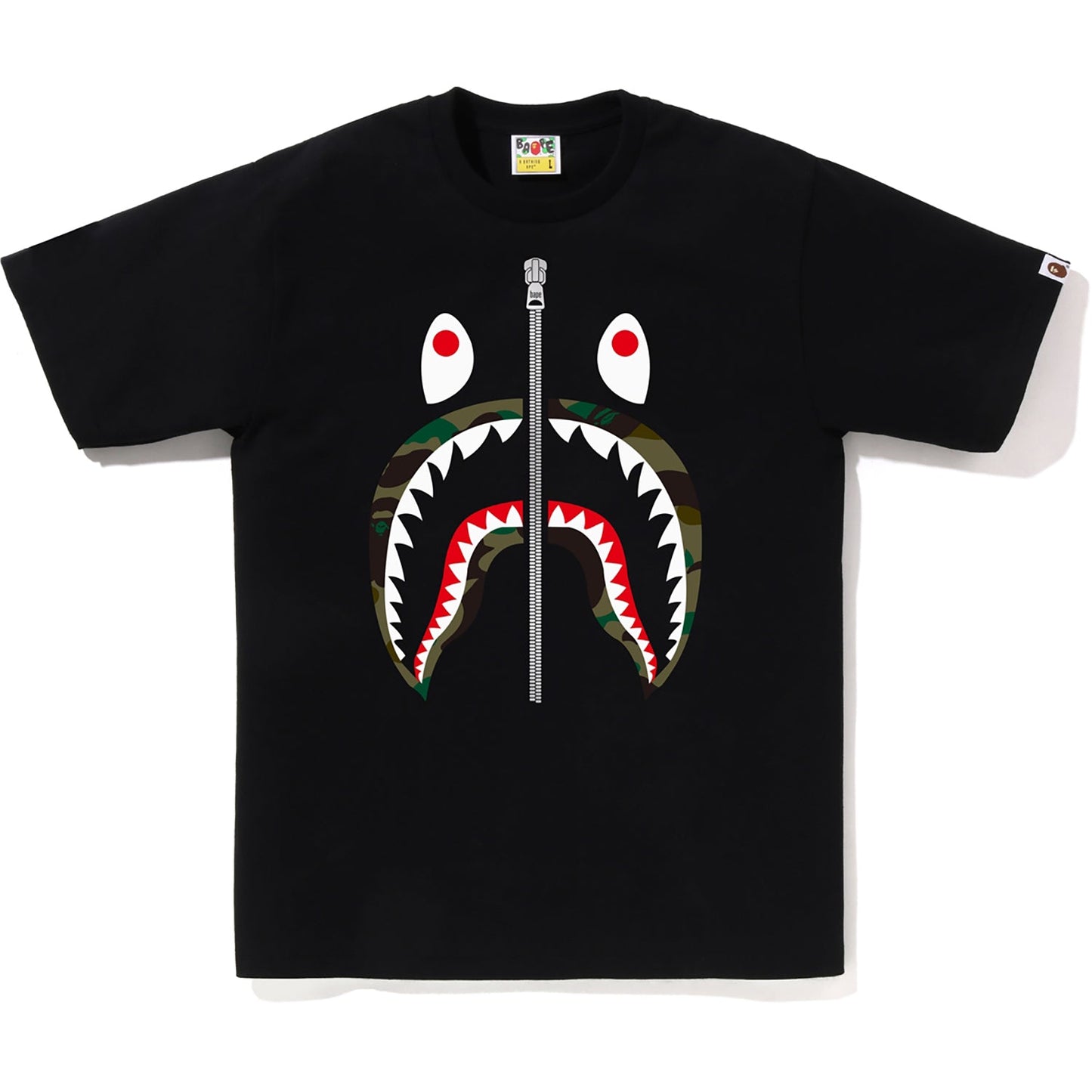 BAPE MENS 1ST CAMO SHARK T-SHIRT