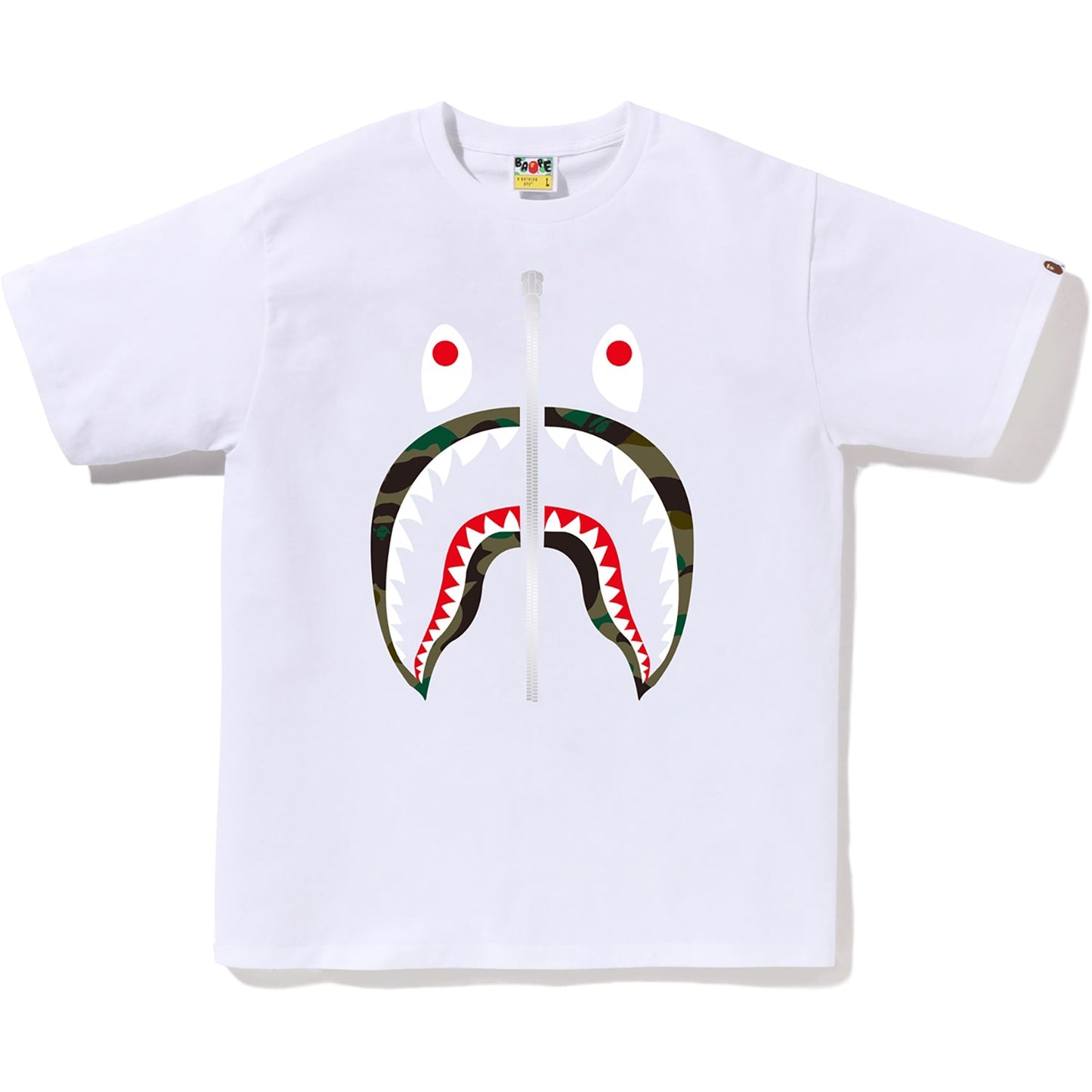 BAPE MENS 1ST CAMO SHARK T-SHIRT