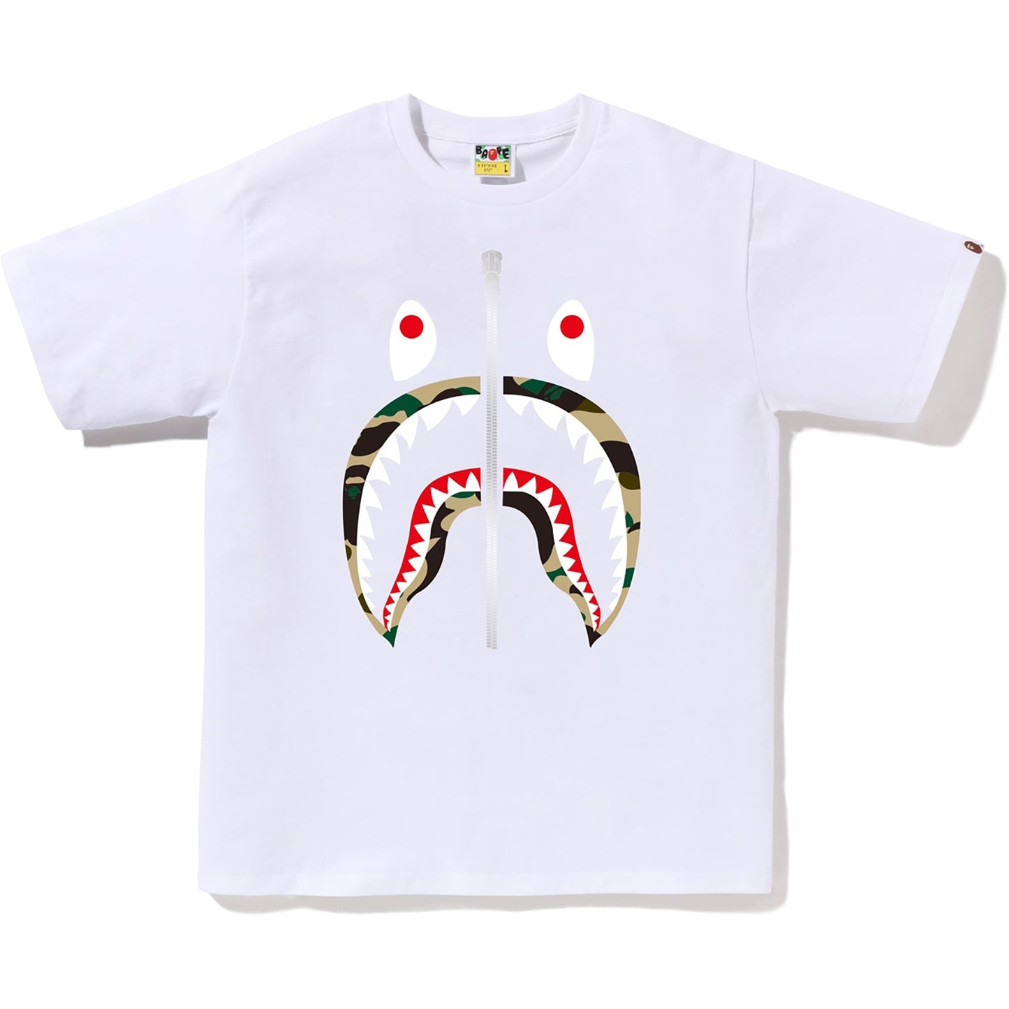 BAPE MENS 1ST CAMO SHARK T-SHIRT