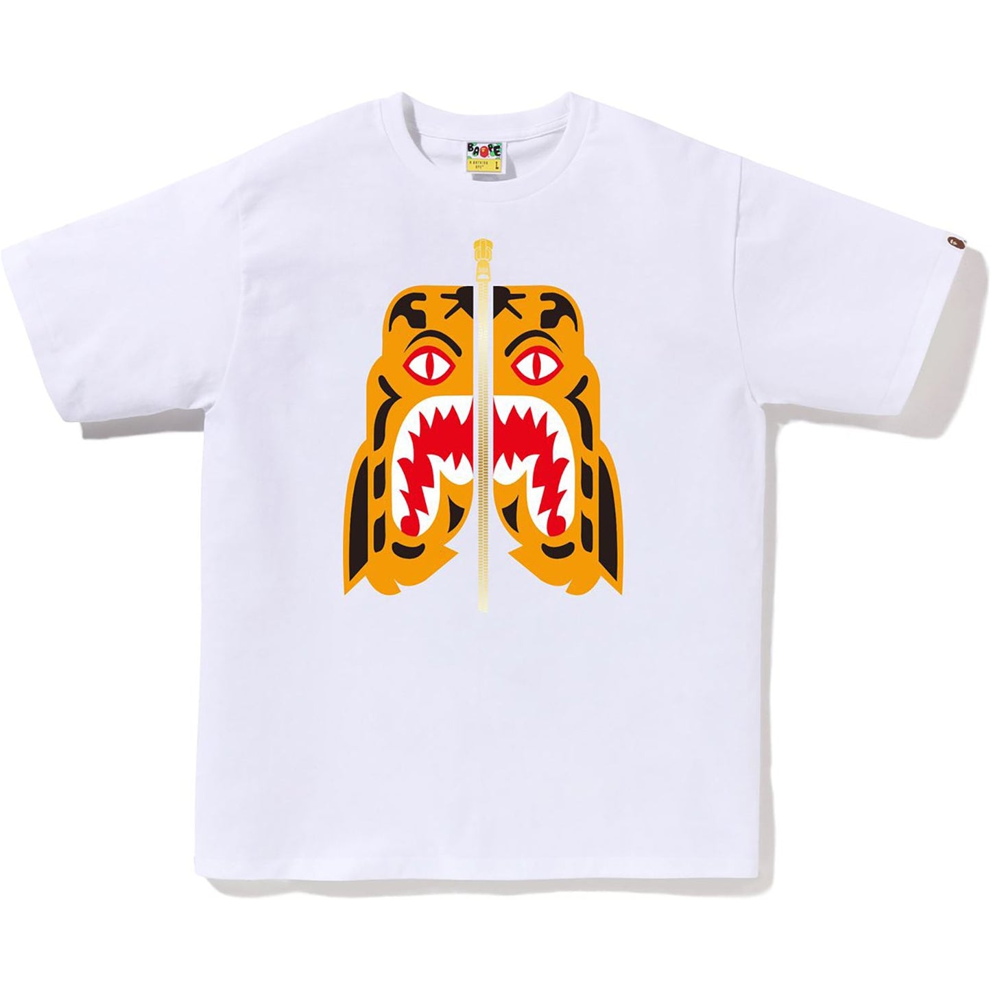 BAPE MENS COLORS TIGER HEAD T-SHIRT