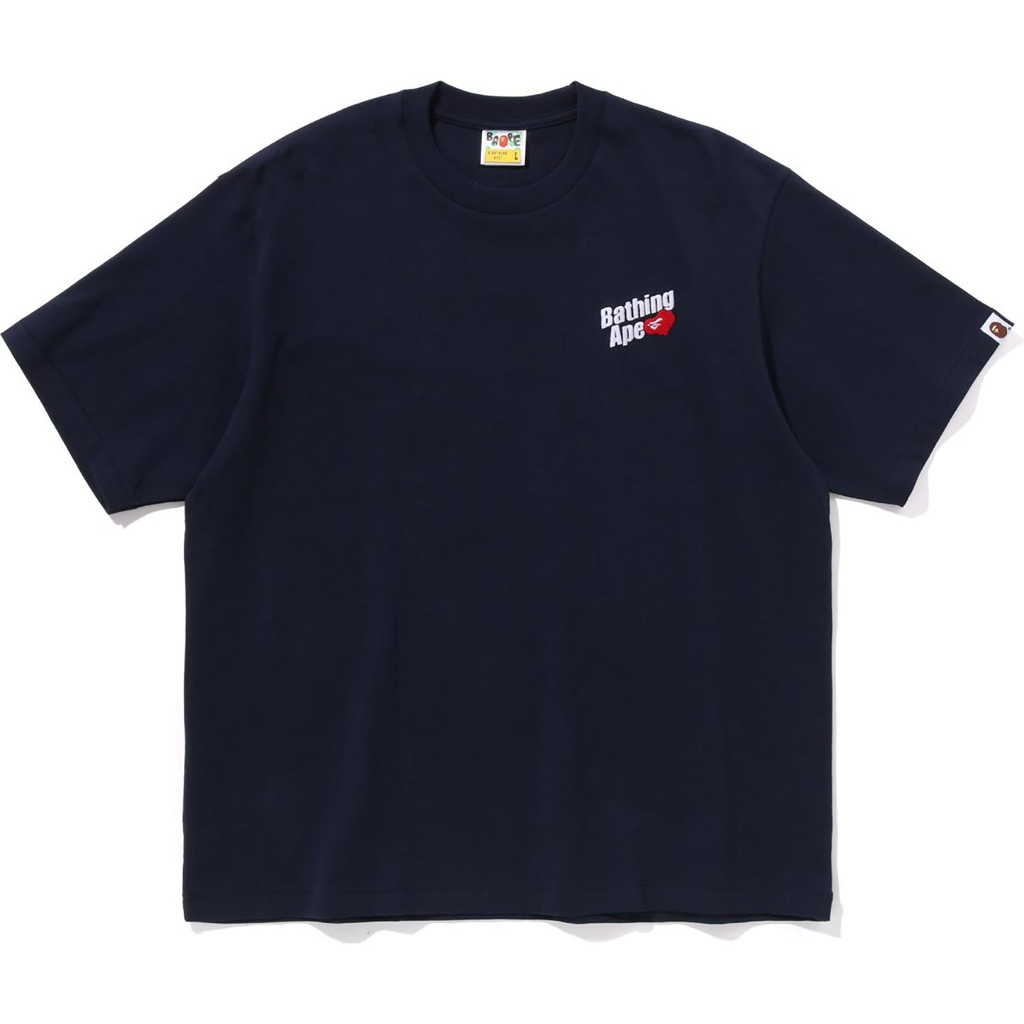 BAPE MENS A BATHING APE LOGO RELAXED FIT TEE