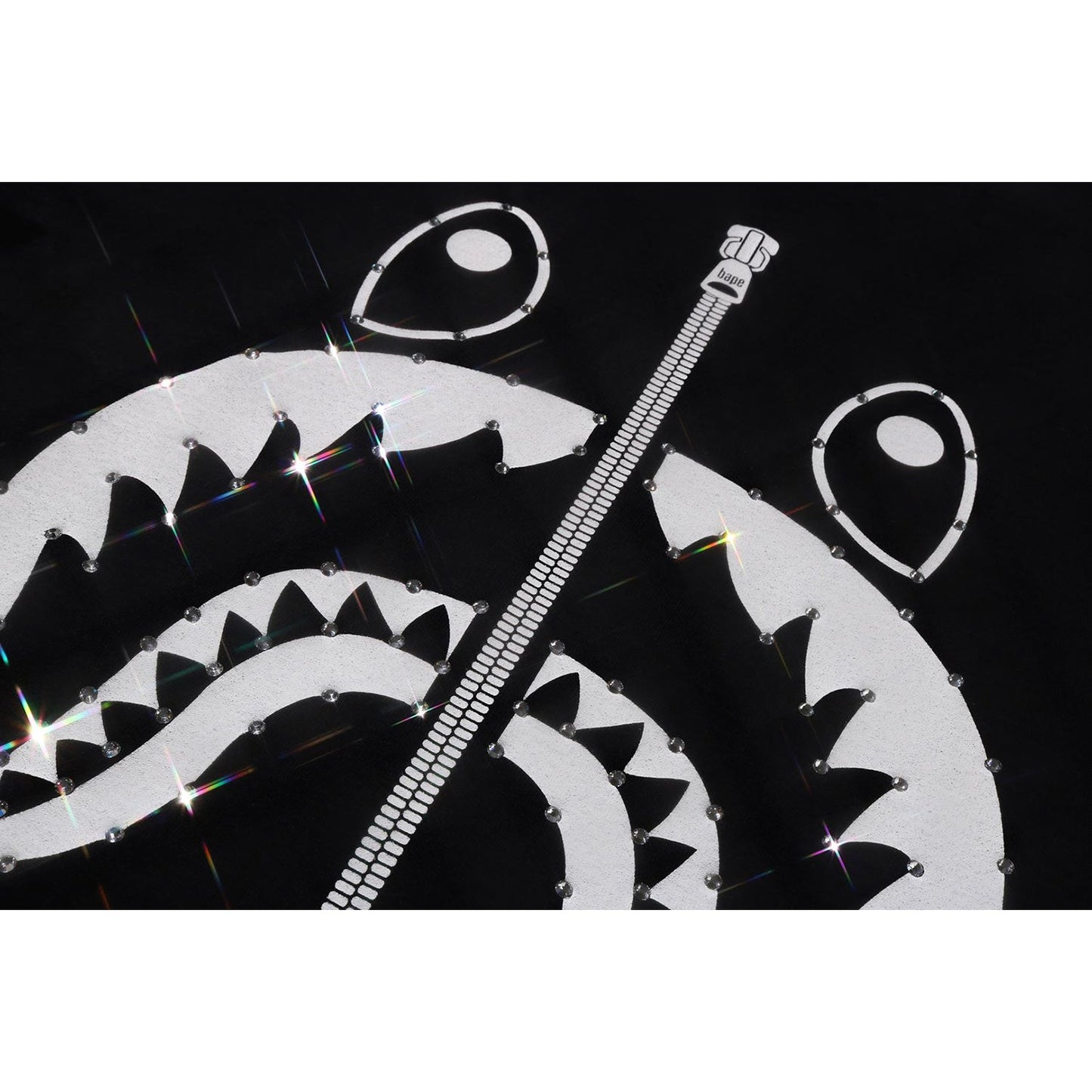 CRYSTAL STONE SHARK TEE LADIES