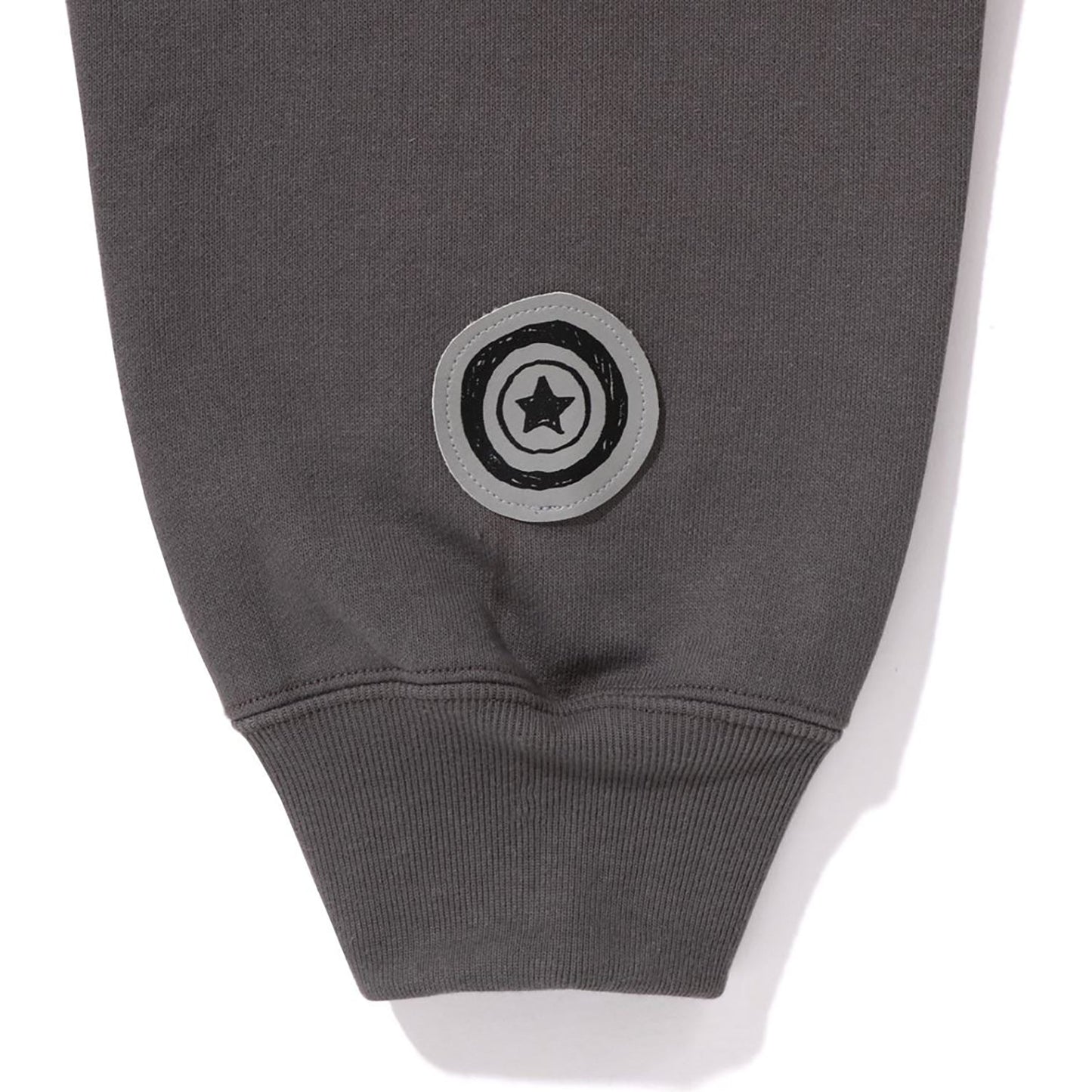 HAND DRAWN FACE RELAXED FIT SHARK FULL ZIP HOODIE MENS