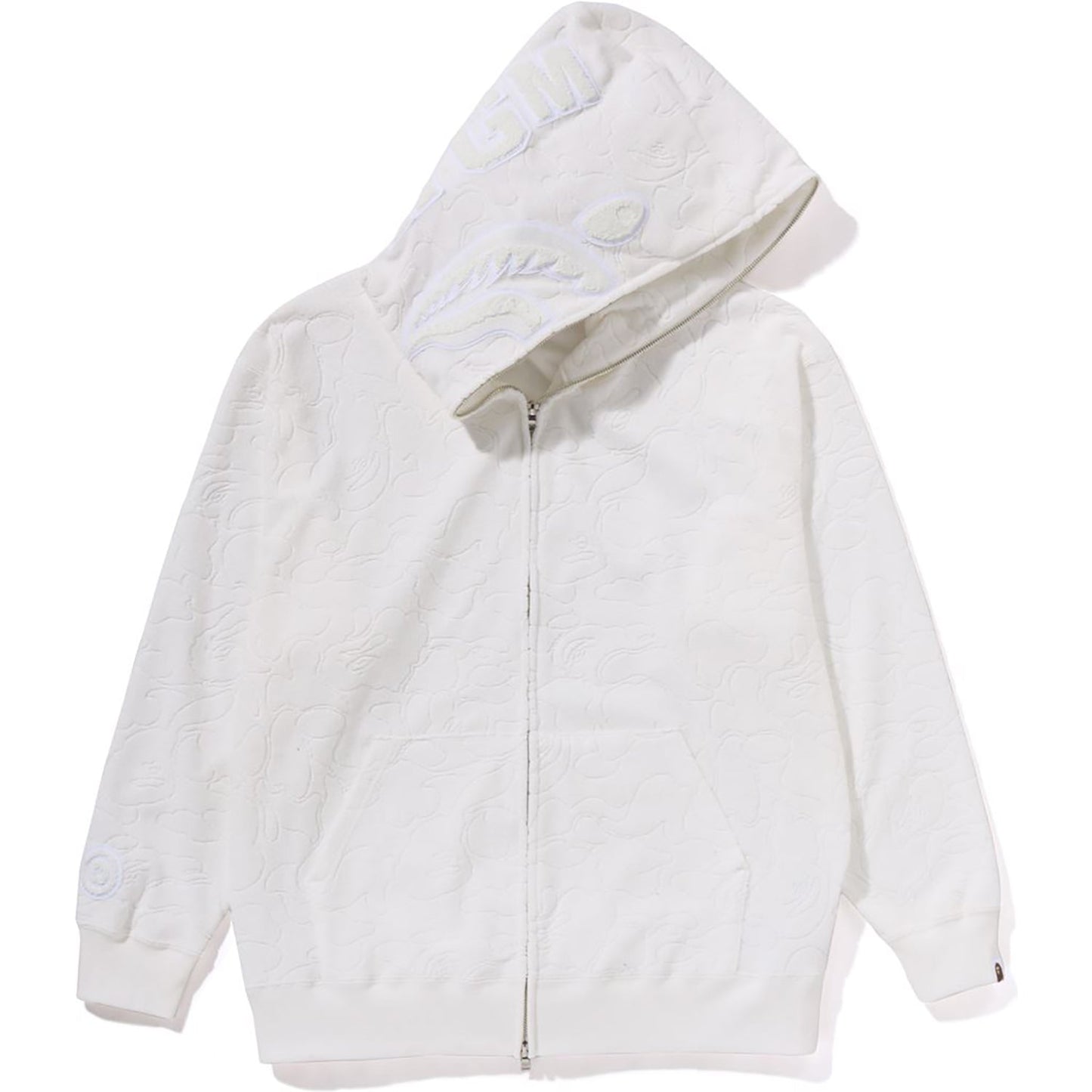 LINE CAMO TERRY TOWEL SHARK ZIP HOODIE MENS