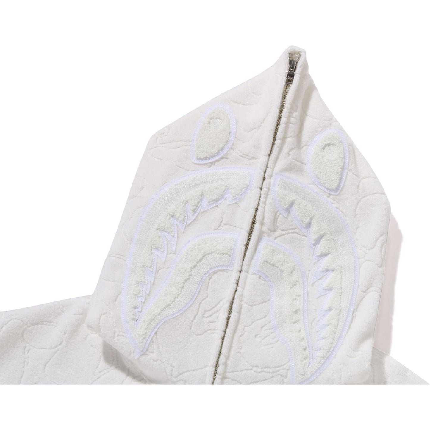 LINE CAMO TERRY TOWEL SHARK ZIP HOODIE MENS