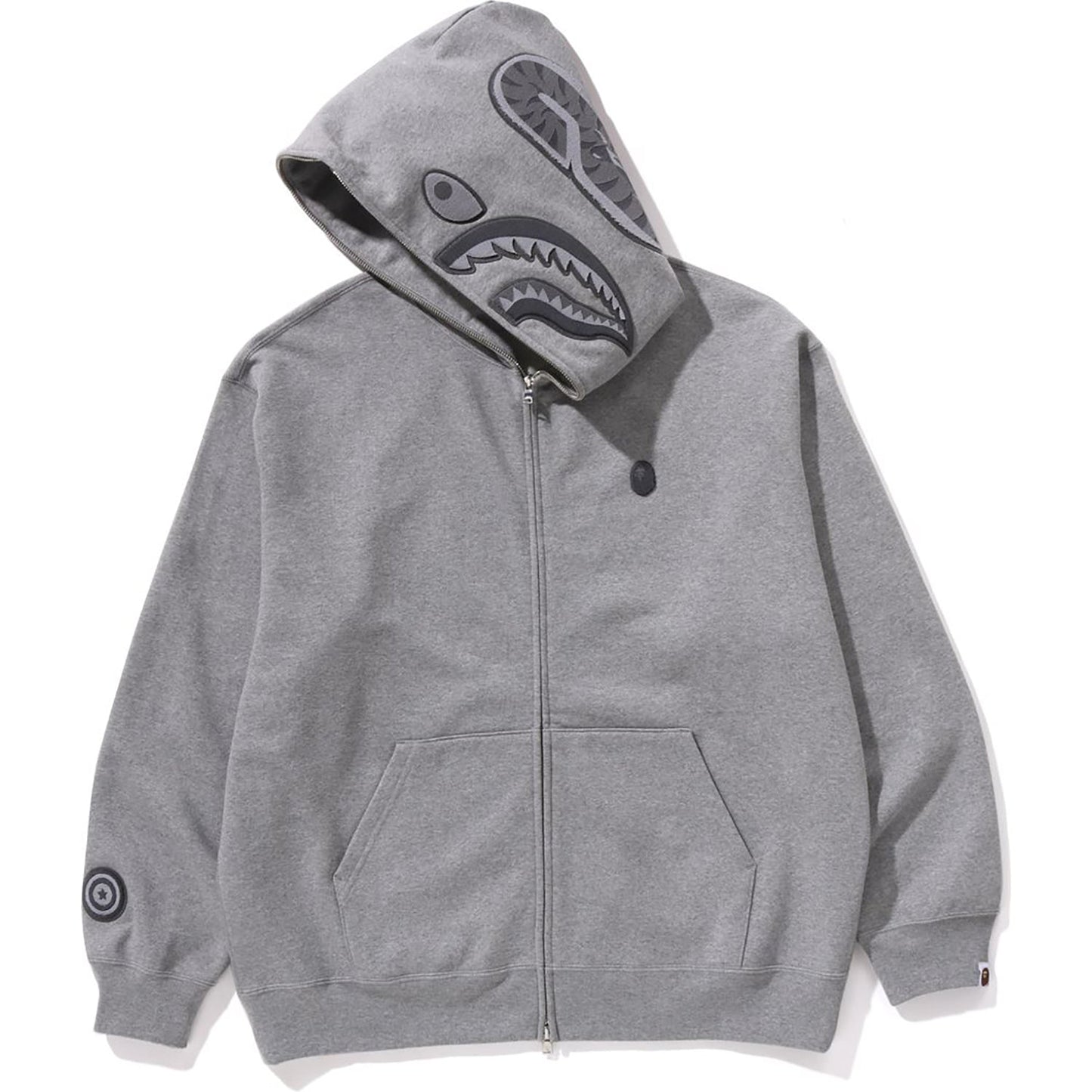 APE HEAD ONE POINT SHARK ZIP HOODIE MENS
