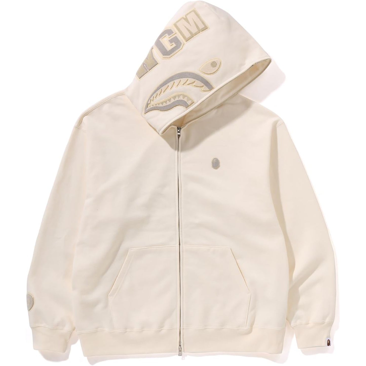 APE HEAD ONE POINT SHARK ZIP HOODIE MENS