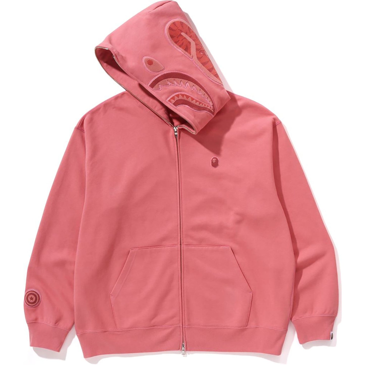 APE HEAD ONE POINT SHARK ZIP HOODIE MENS