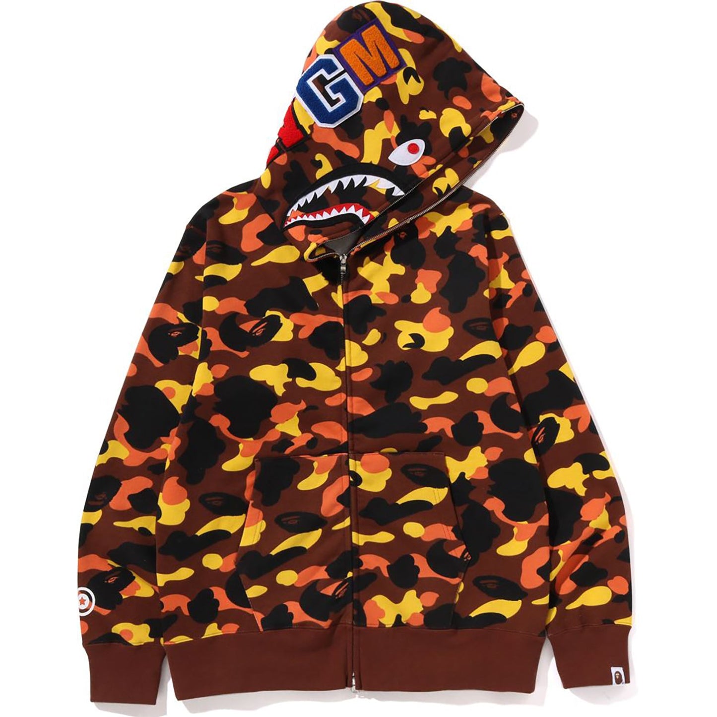 1ST CAMO SHARK FULL ZIP HOODIE MENS