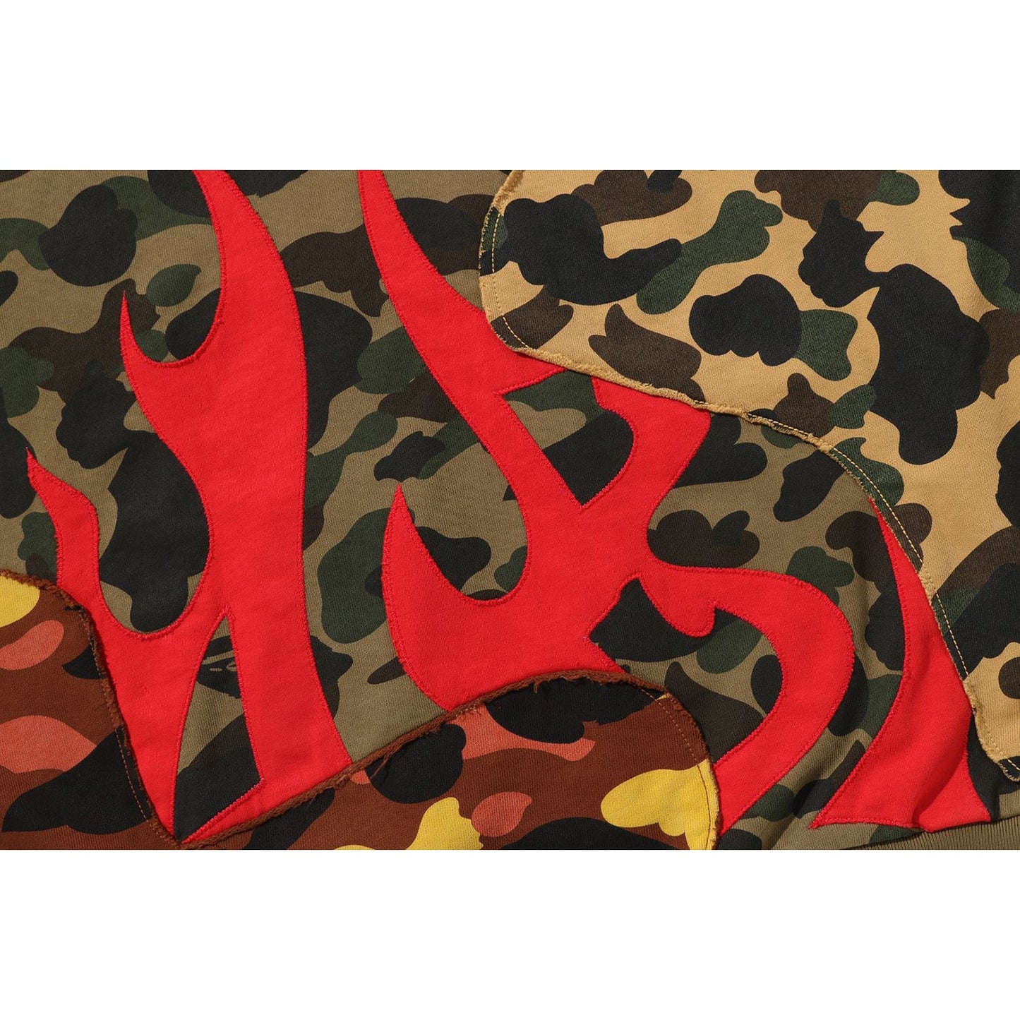 1ST CAMO UPCYCLED RELAXED FIT FULL ZIP HOODIE MENS