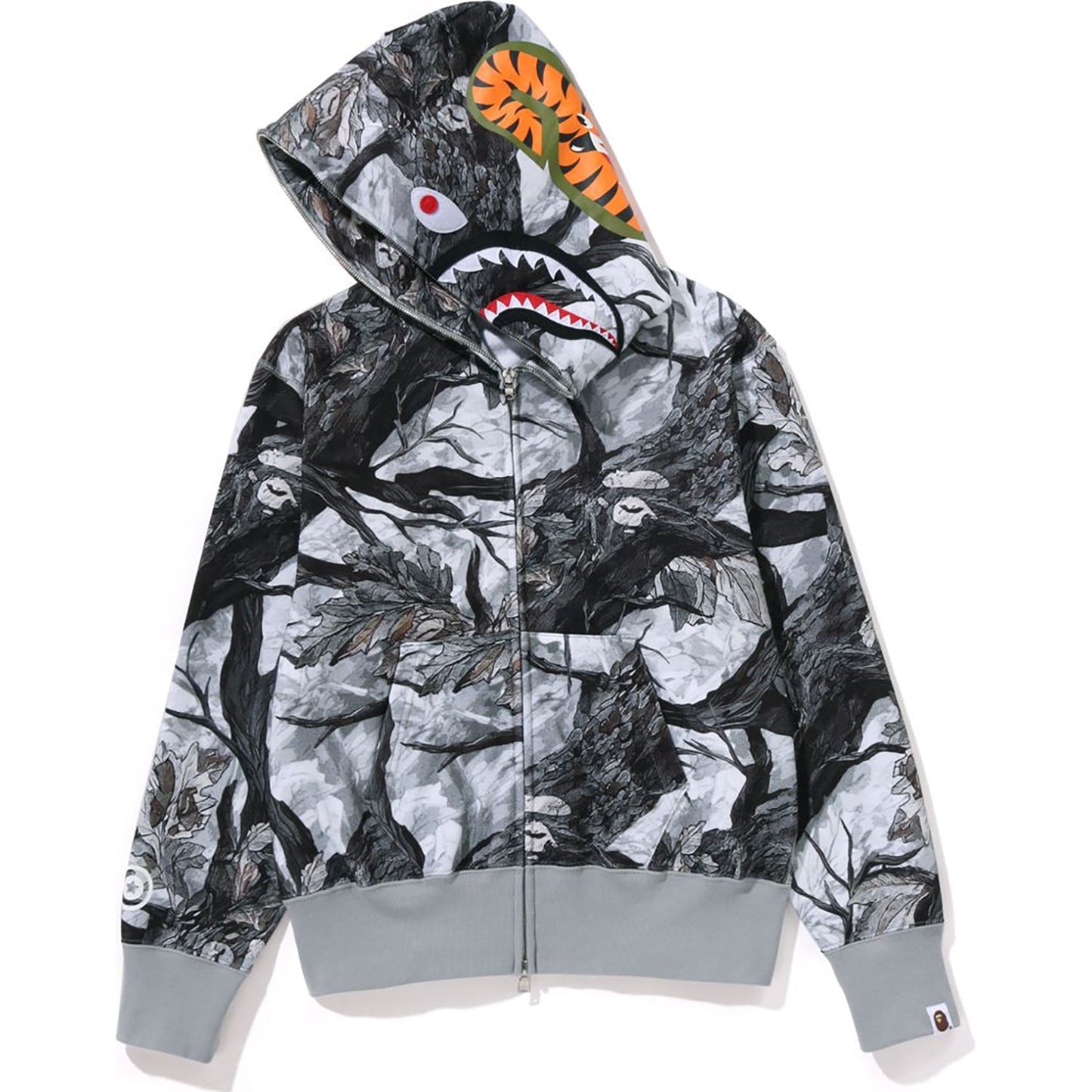 TREE EDGE CAMO SHARK FULL ZIP HOODIE LADIES