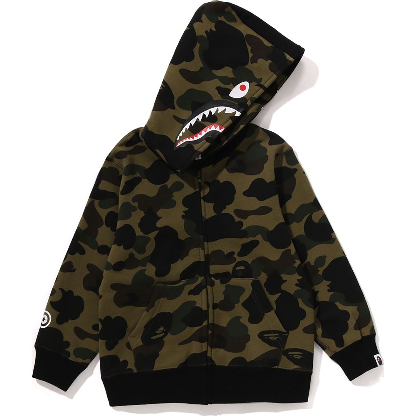 1ST CAMO MILO SHARK ZIP HOODIE KIDS
