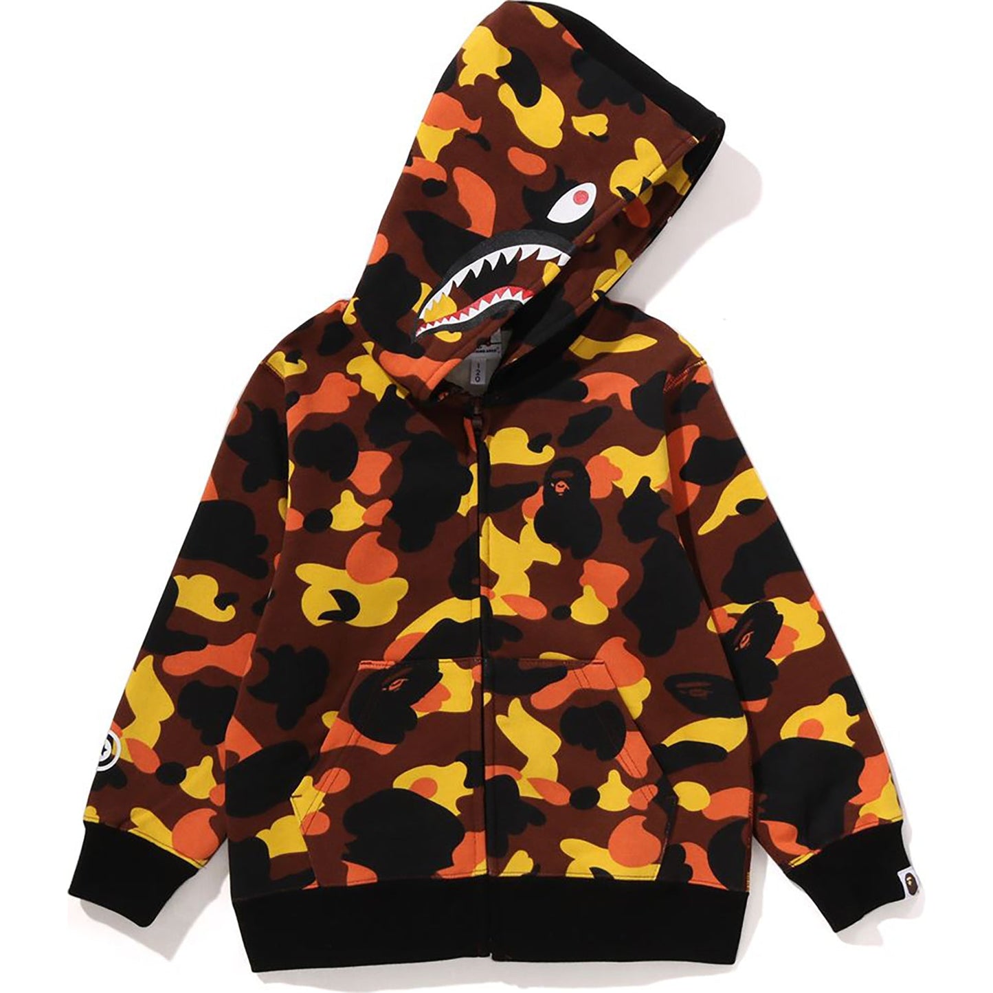 1ST CAMO MILO SHARK ZIP HOODIE KIDS