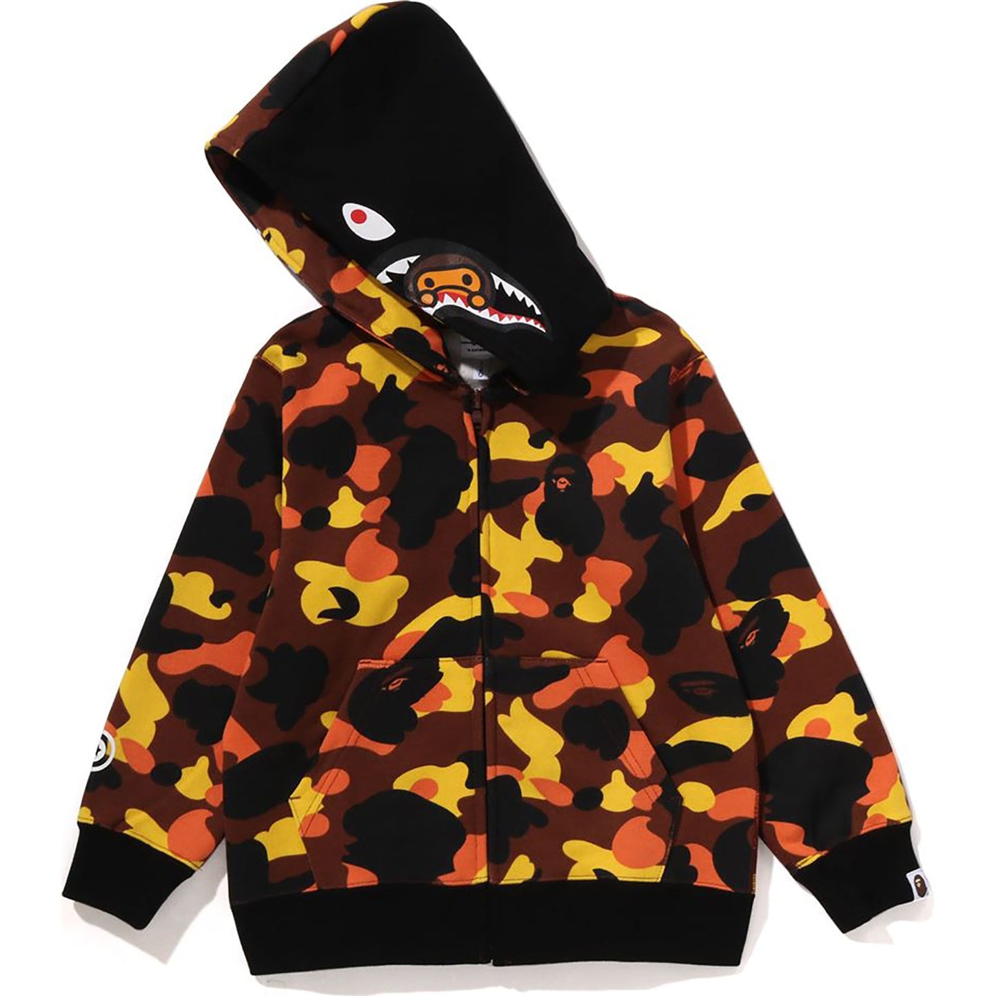 1ST CAMO MILO SHARK ZIP HOODIE KIDS