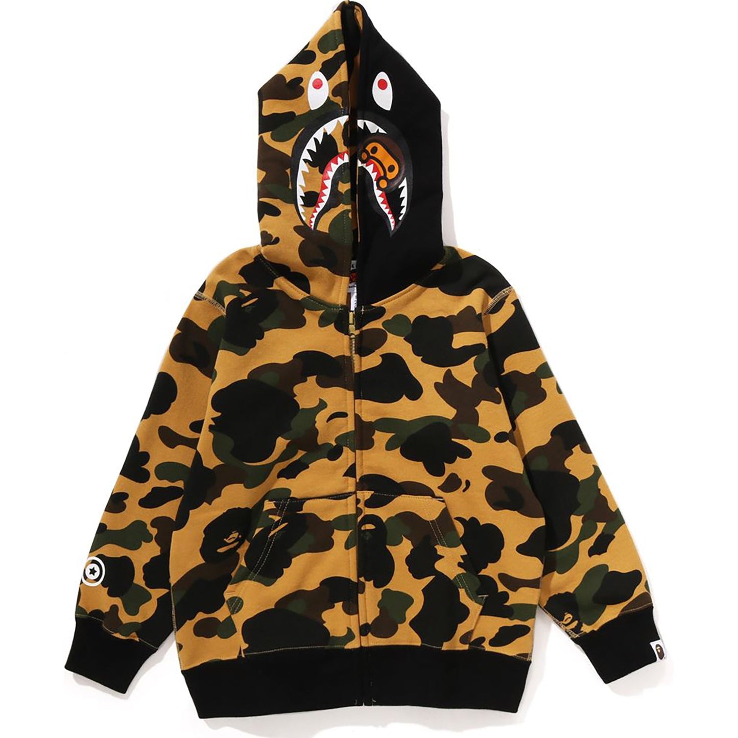 1ST CAMO MILO SHARK ZIP HOODIE KIDS