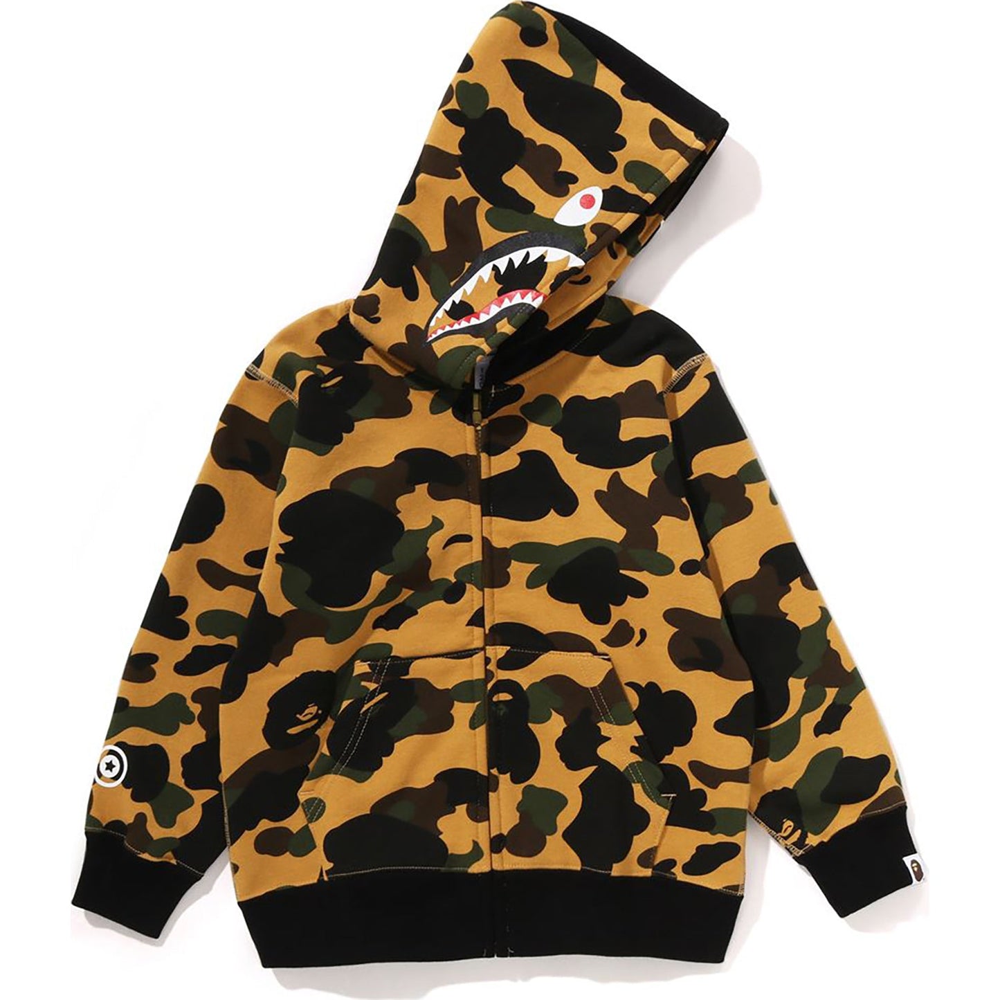 1ST CAMO MILO SHARK ZIP HOODIE KIDS