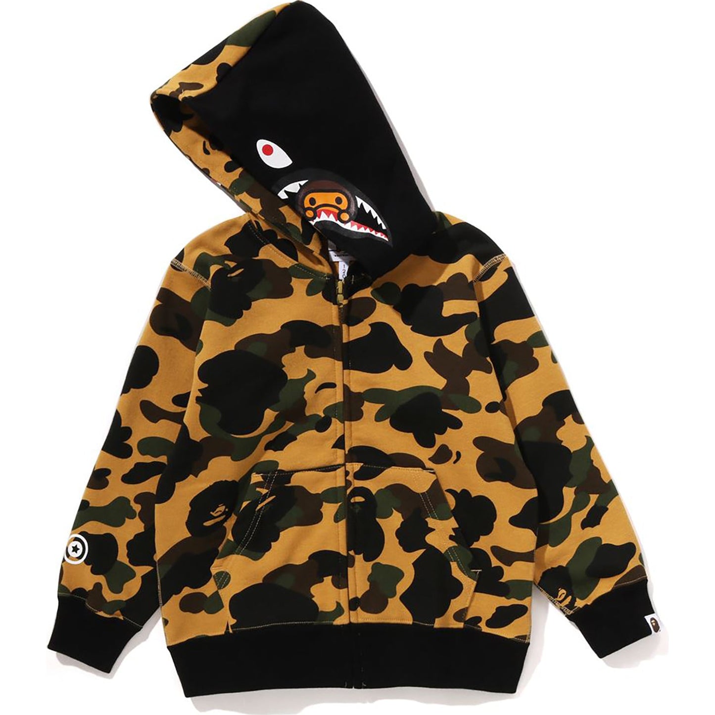 1ST CAMO MILO SHARK ZIP HOODIE KIDS