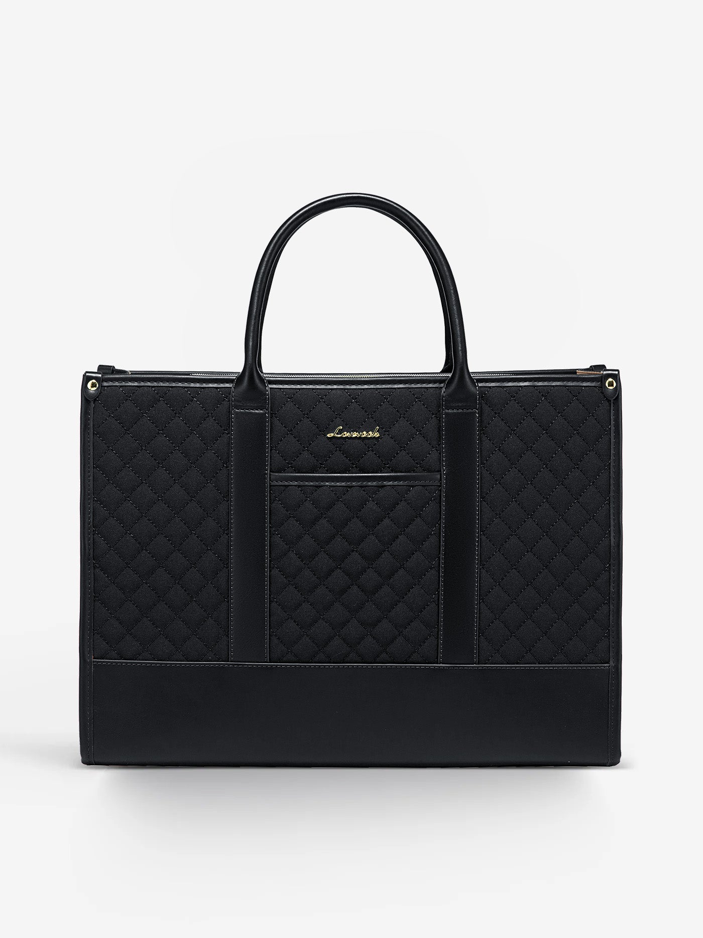 2 Pcs Quilted Laptop Tote Bag, 15.6 17
