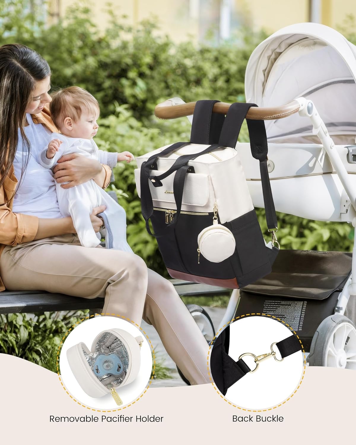 2Pcs Diaper Backpack - Urban 3