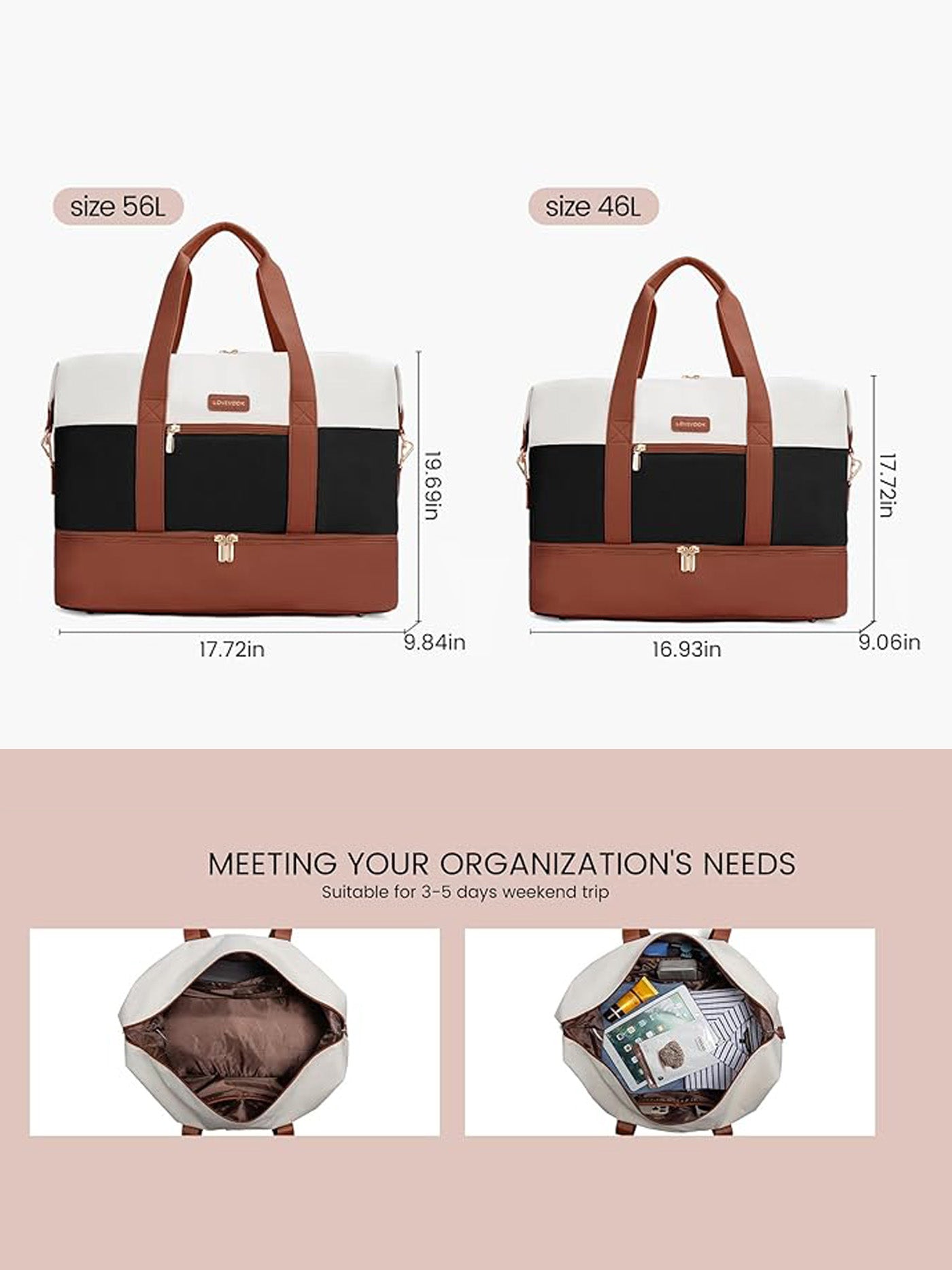 3Pcs Duffel Bag - Personalization