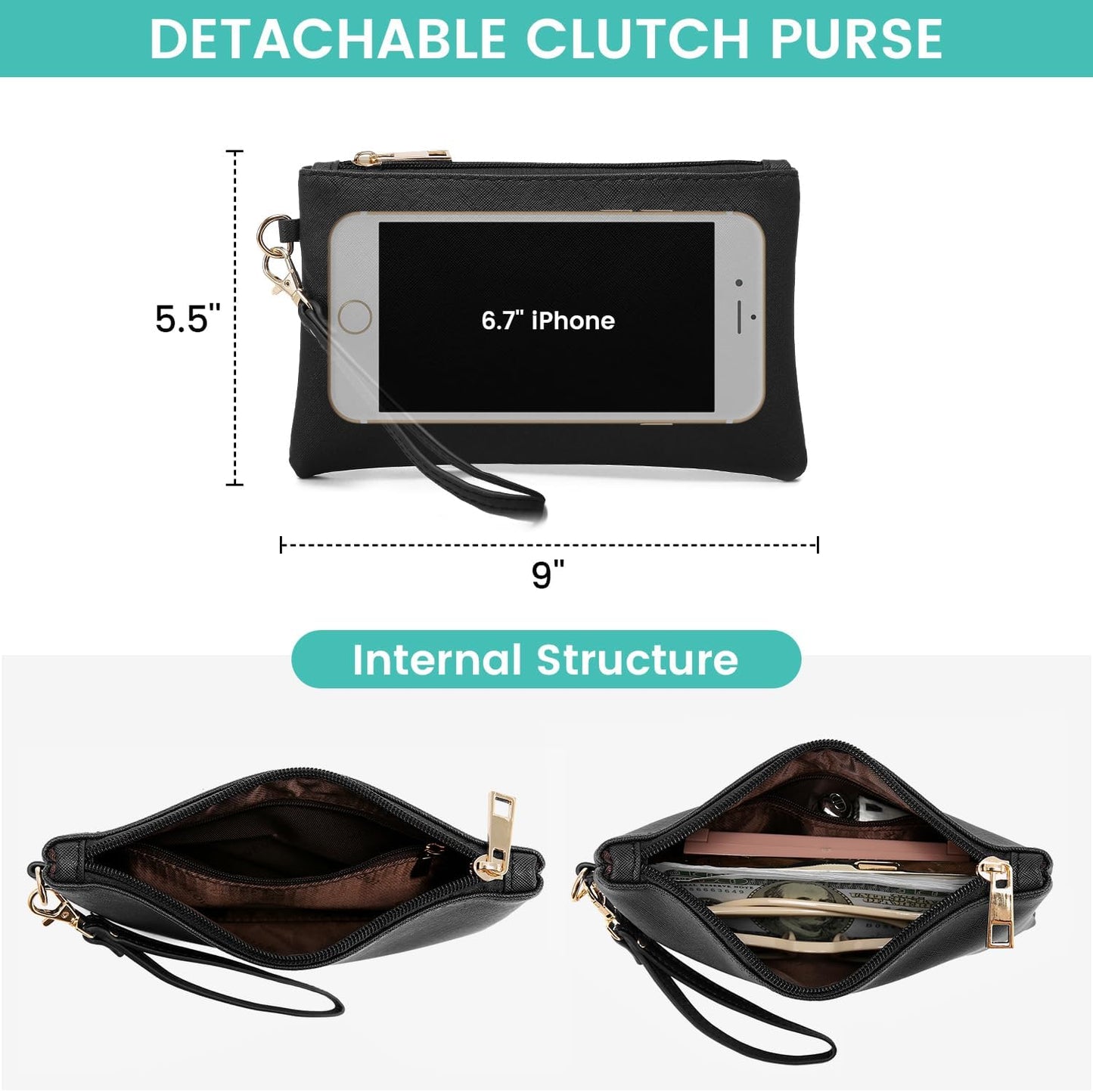 2Pcs Laptop Shoulder Bag, 15.6