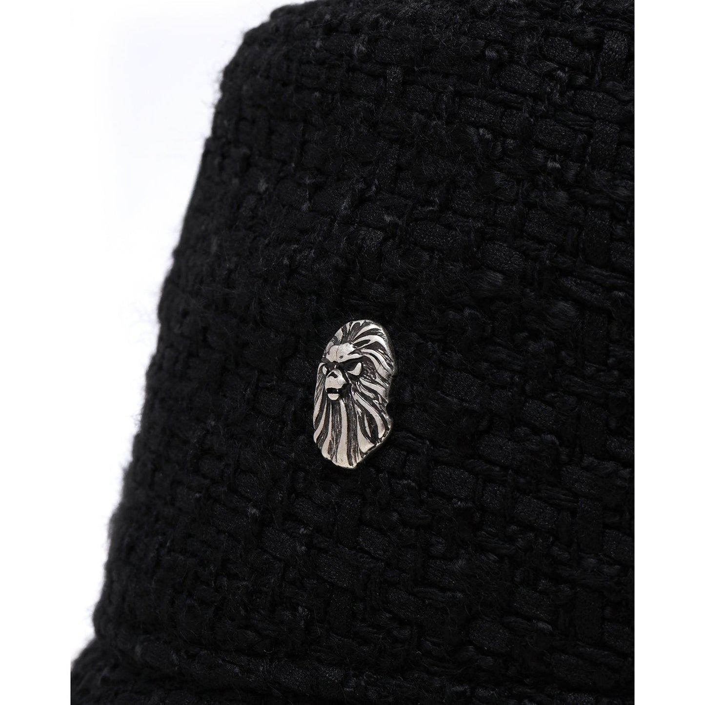 BAPE BLACK X NEW ERA LOGO TWEED HAT MENS