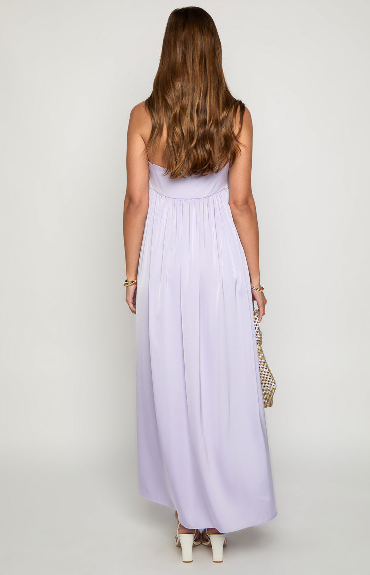 Maiana Lilac Strapless Maxi Dress