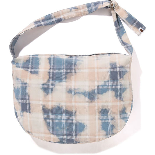 BLEACHED BAPE CHECK FUROSHIKI BAG MENS